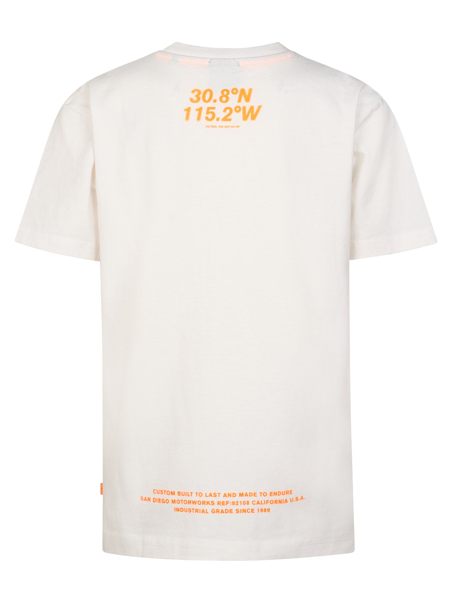 Petrol Industries Boys T-Shirt Short Sleeve Classic Print Relaxed Fit Bright White