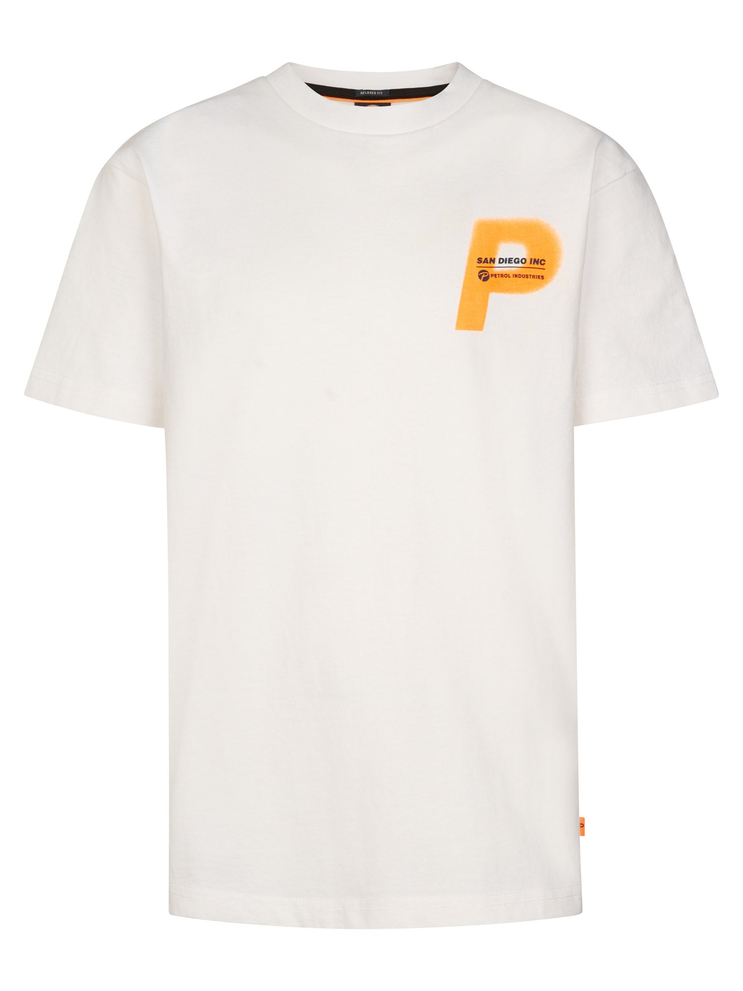 Petrol Industries Boys T-Shirt Short Sleeve Classic Print Relaxed Fit Bright White