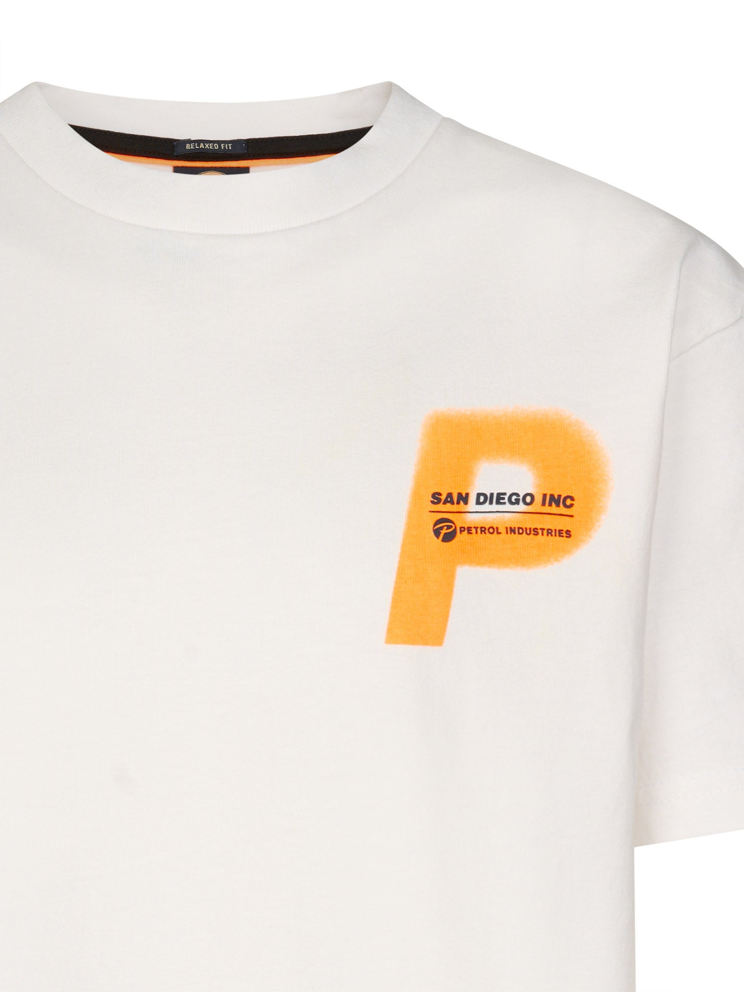 Petrol Industries Boys T-Shirt Short Sleeve Classic Print Relaxed Fit Bright White