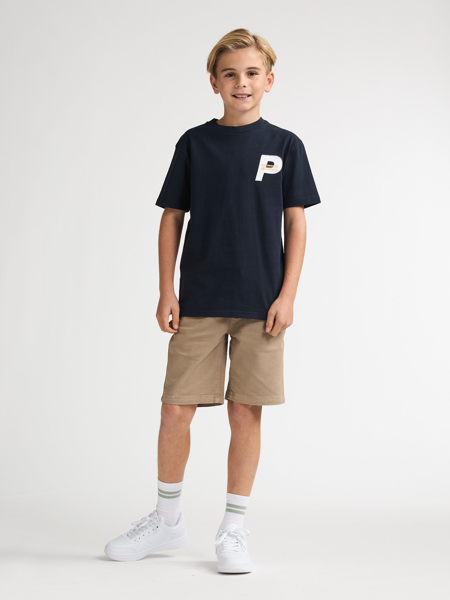 Petrol Industries Boys T-Shirt Short Sleeve Classic Print Relaxed Fit Navy Blue