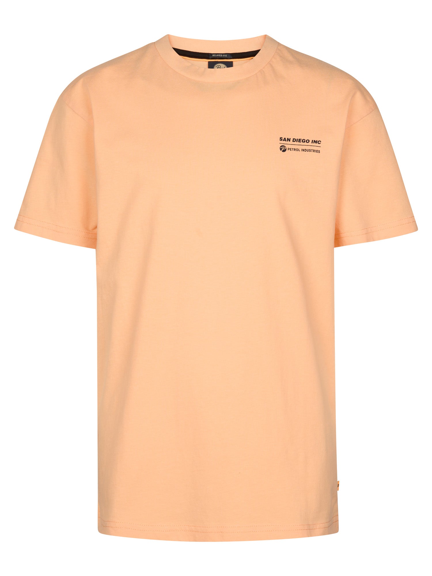 Petrol Industries Boys T-Shirt Short Sleeve Classic Print Relaxed Fit Tropical Orange