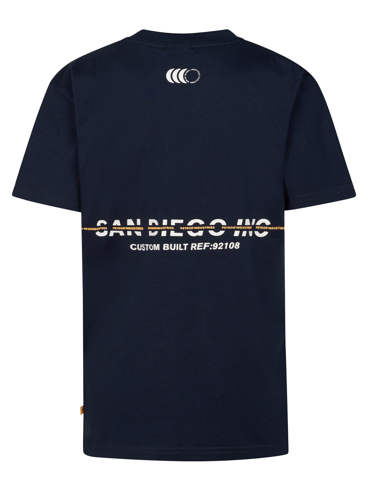 Petrol Industries Boys T-Shirt Short Sleeve Classic Print Relaxed Fit Navy Blue
