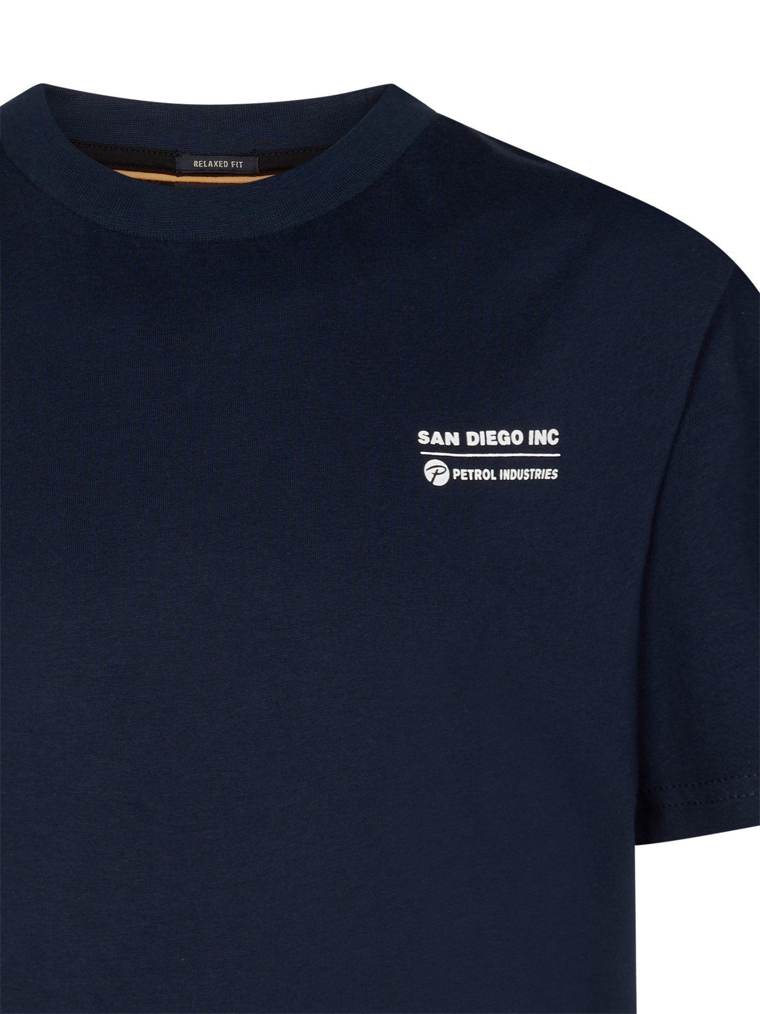 Petrol Industries Boys T-Shirt Short Sleeve Classic Print Relaxed Fit Navy Blue