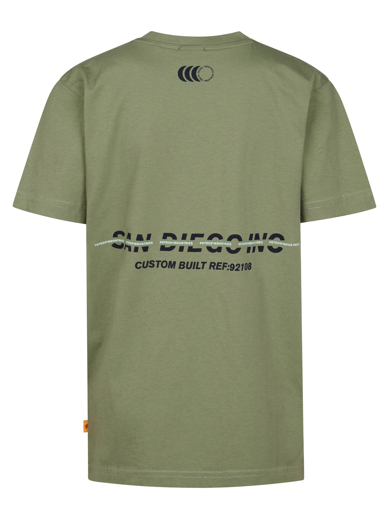 Petrol Industries Boys T-Shirt Short Sleeve Classic Print Relaxed Fit Sage