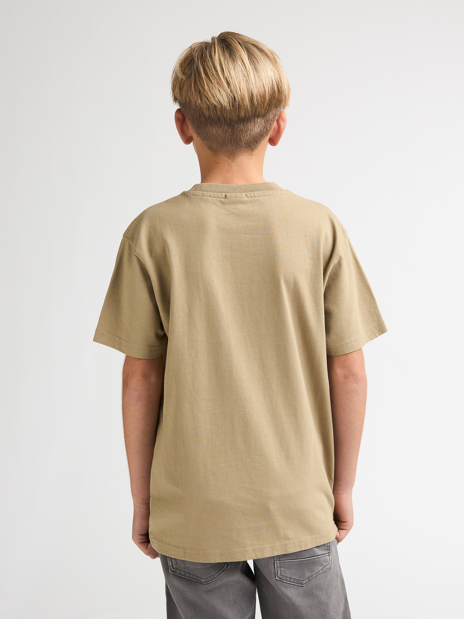 Petrol Industries Boys T-Shirt Short Sleeve Classic Print Relaxed Fit Light Tan