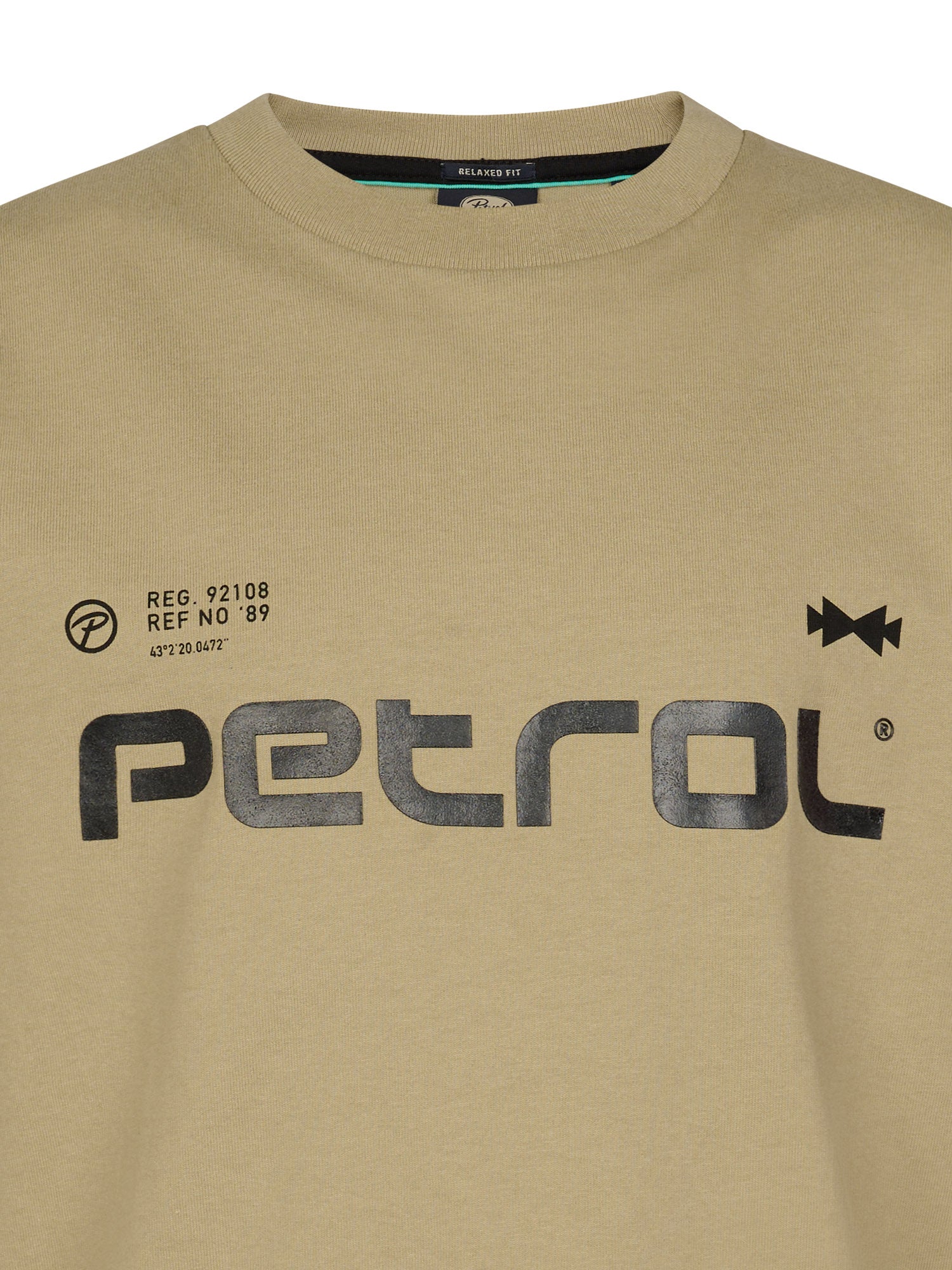 Petrol Industries Boys T-Shirt Short Sleeve Classic Print Relaxed Fit Light Tan