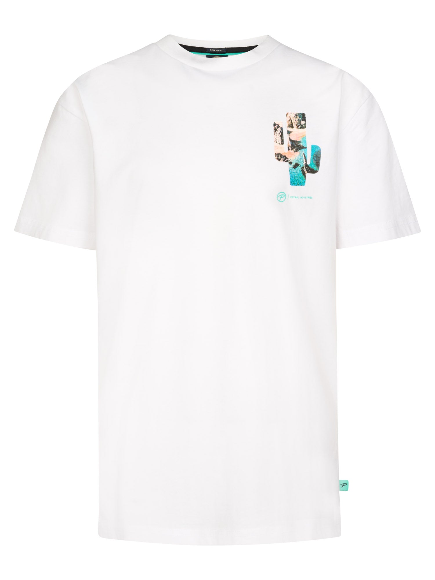 Petrol Industries Boys T-Shirt Short Sleeve Classic Print Relaxed Fit Bright White