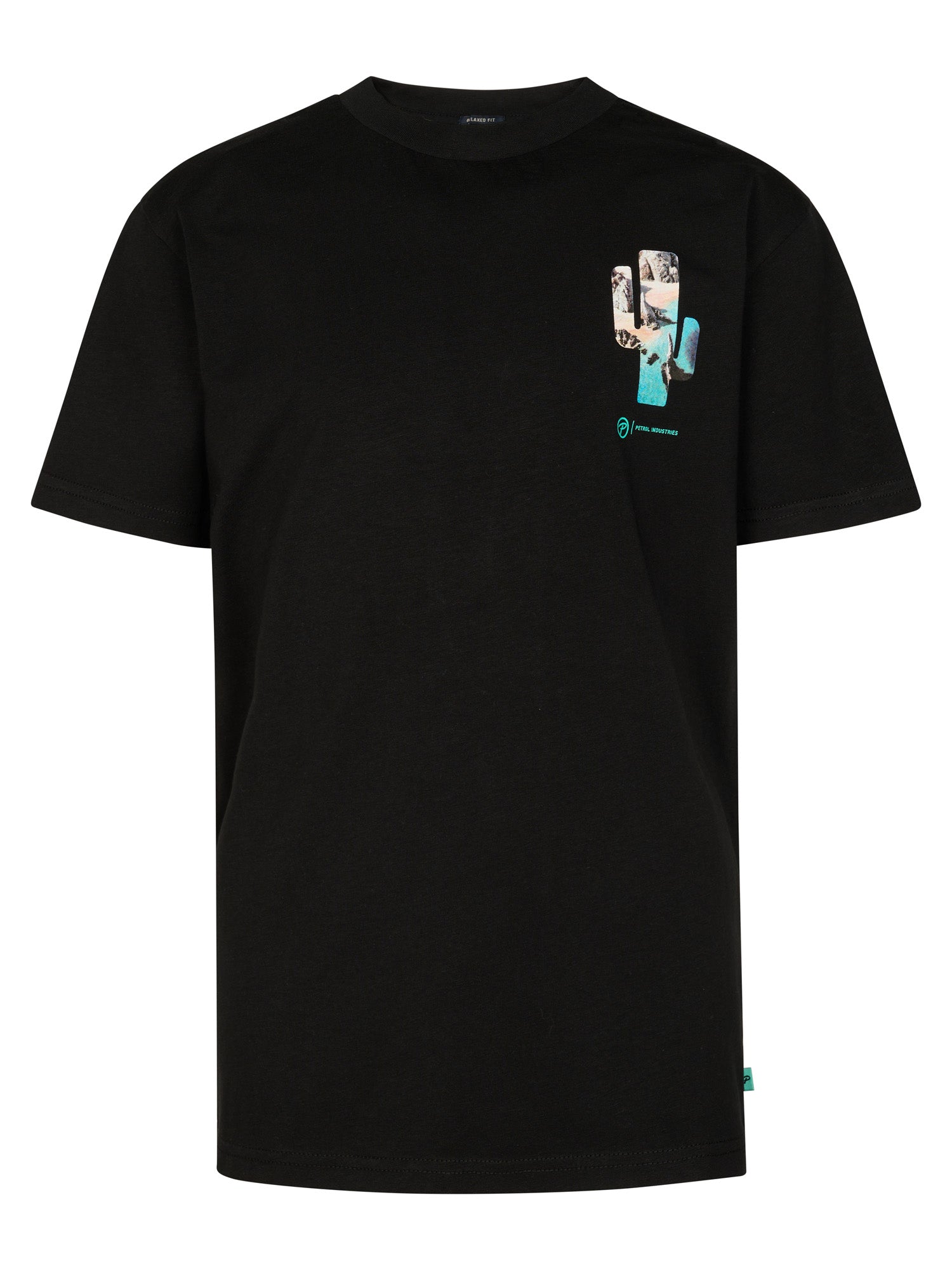 Petrol Industries Boys T-Shirt Short Sleeve Classic Print Relaxed Fit Black