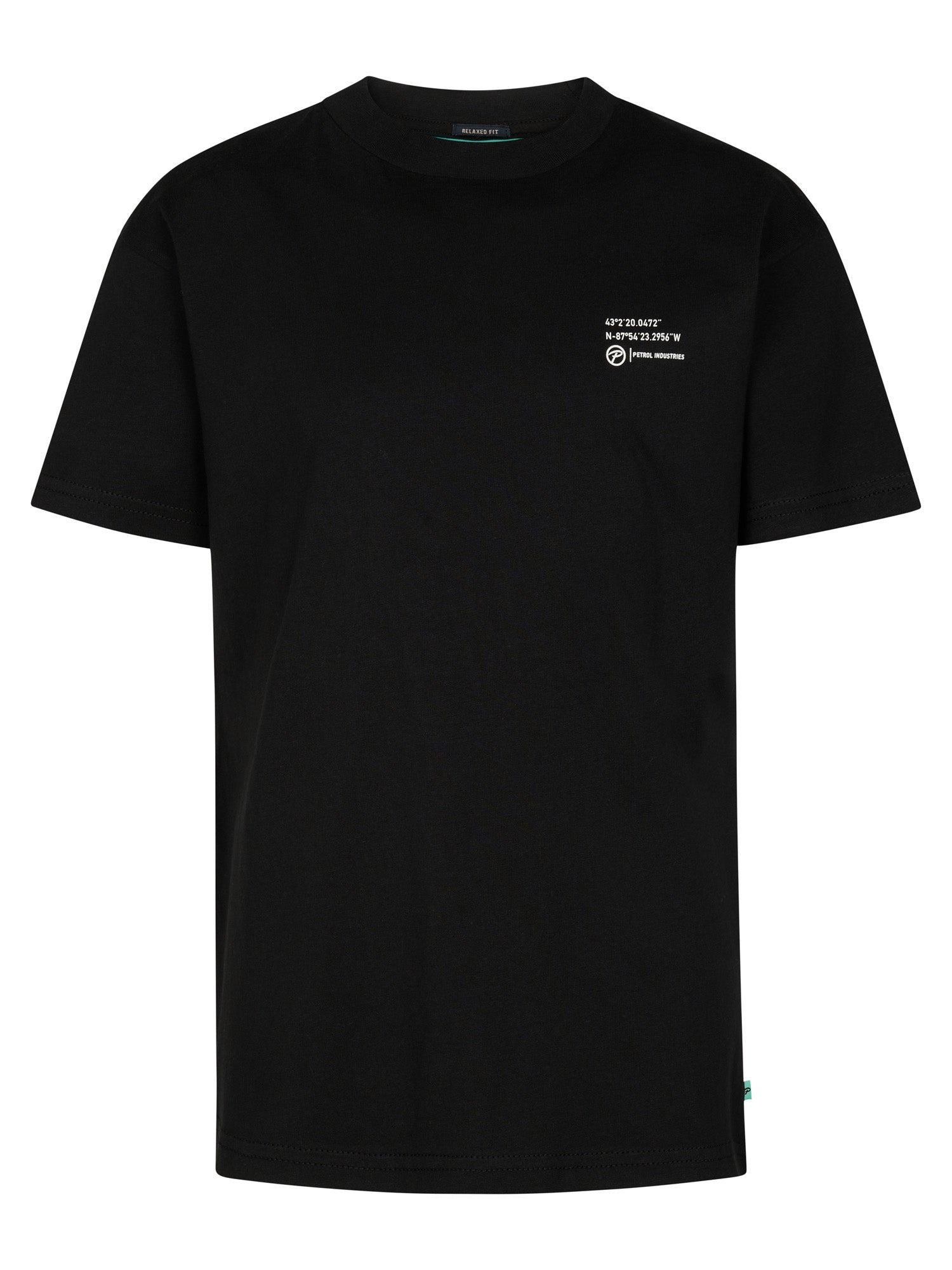 Petrol Industries Boys T-Shirt Short Sleeve Classic Print Relaxed Fit Black