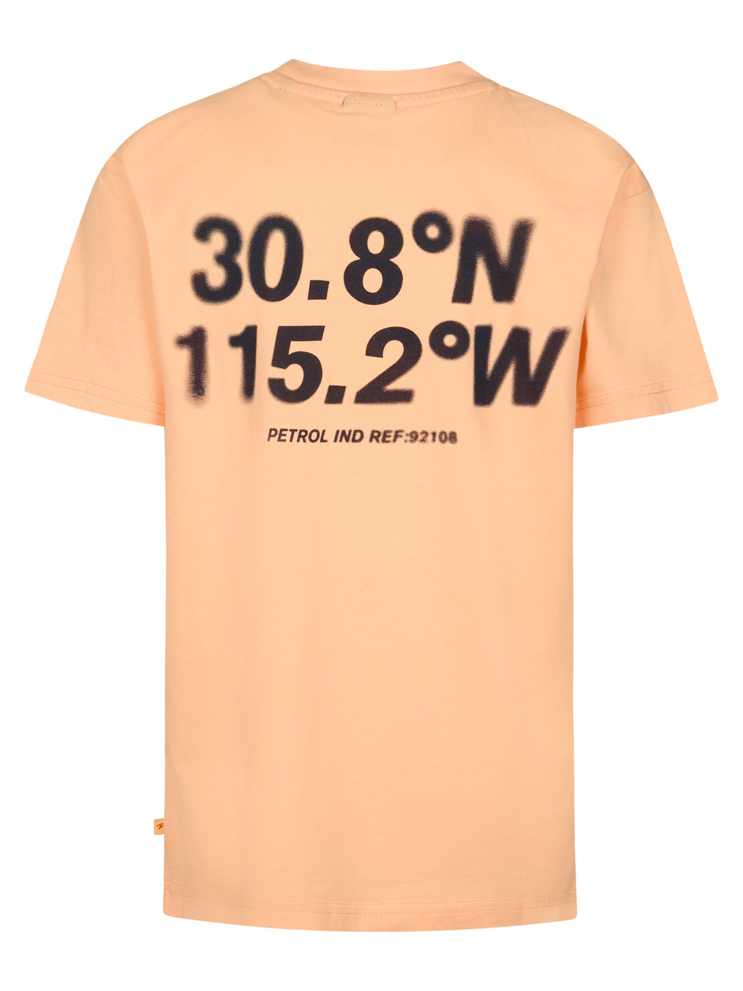 Petrol Industries Boys T-Shirt Short Sleeve Classic Print Relaxed Fit Tropical Orange
