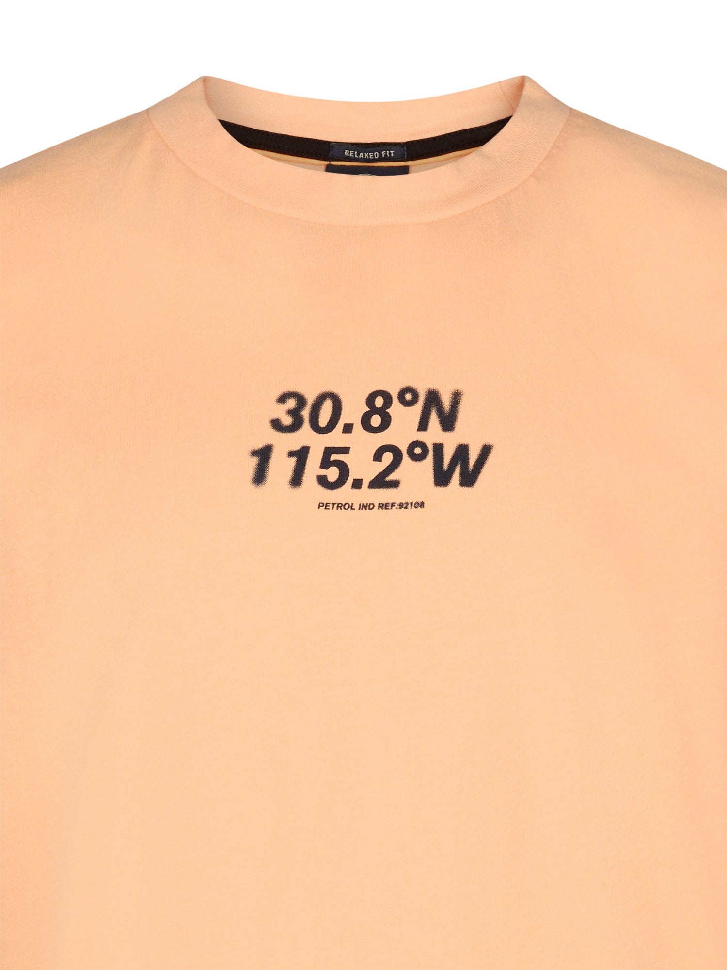 Petrol Industries Boys T-Shirt Short Sleeve Classic Print Relaxed Fit Tropical Orange