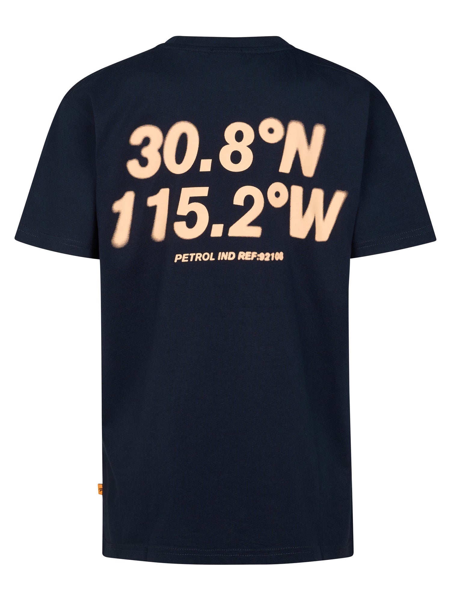 Petrol Industries Boys T-Shirt Short Sleeve Classic Print Relaxed Fit Navy Blue