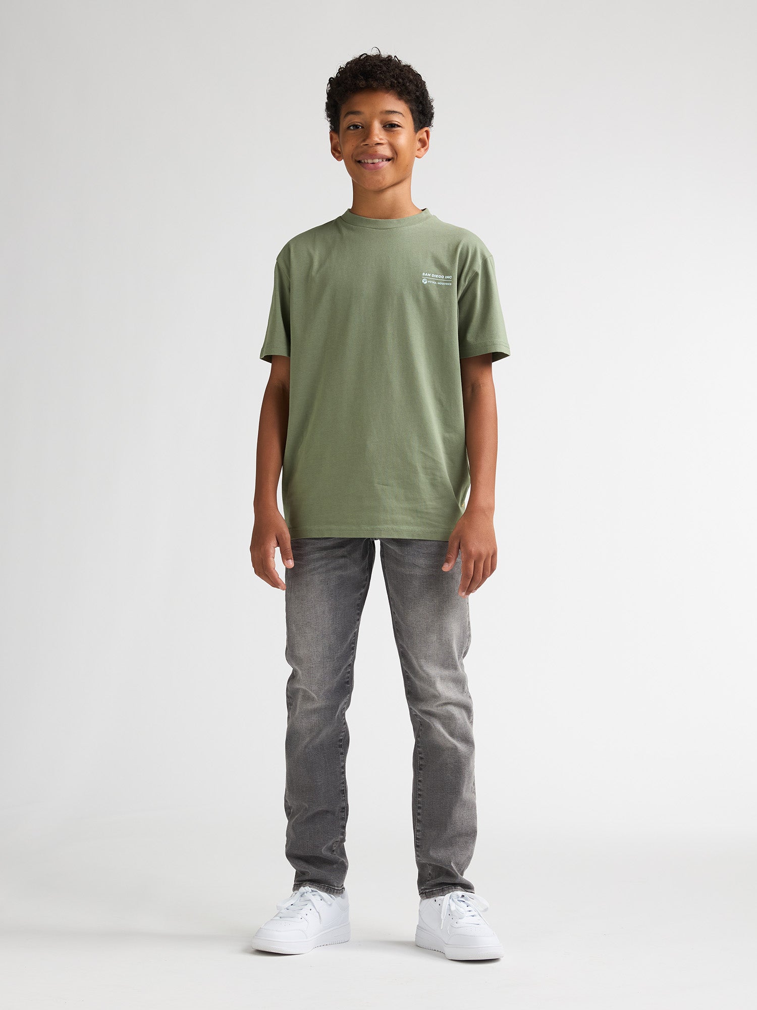 Petrol Industries Boys T-Shirt Short Sleeve Classic Print Relaxed Fit Sage