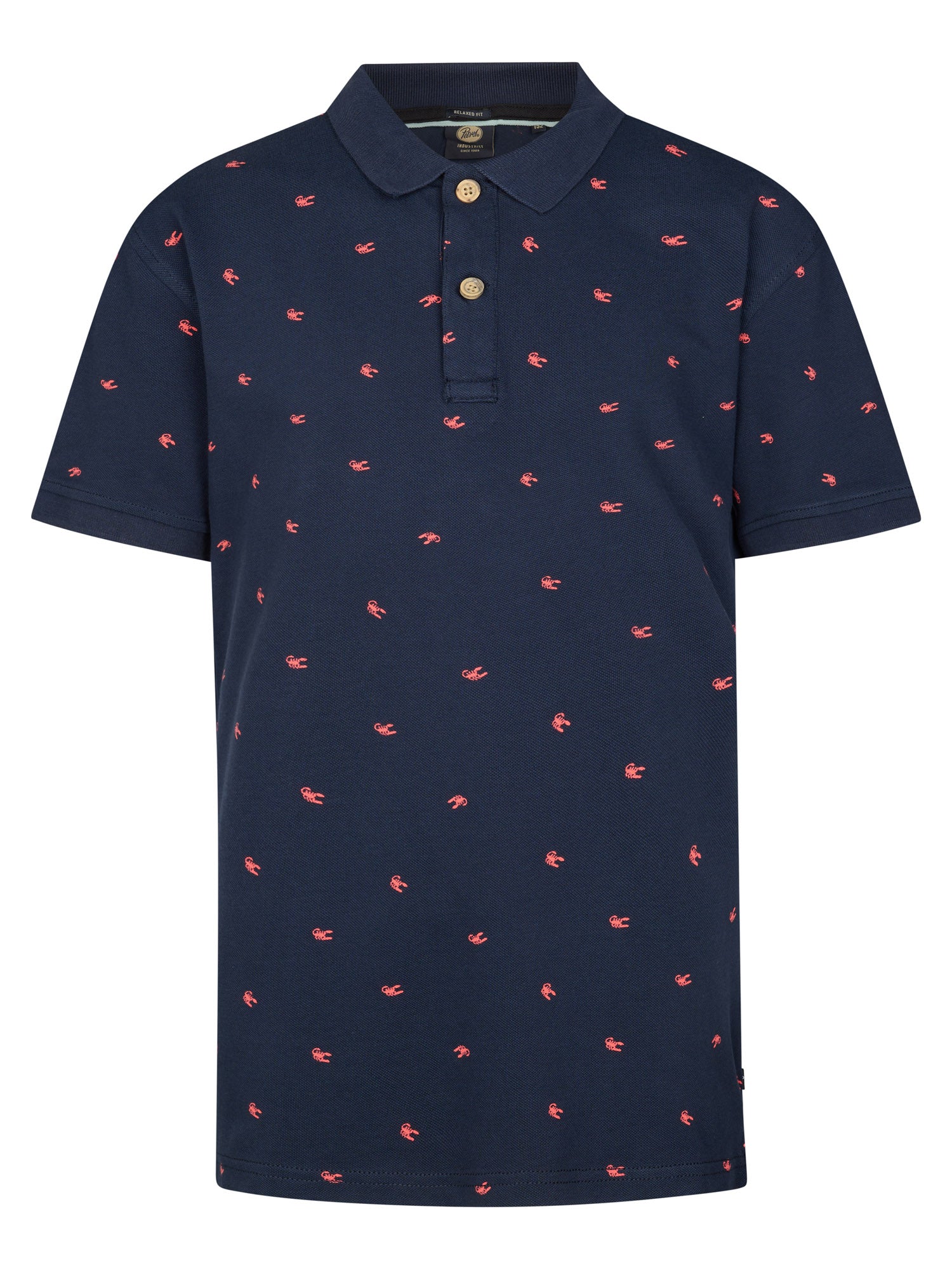 Petrol Industries Boys Polo Short Sleeve Relaxed Fit Navy Blue