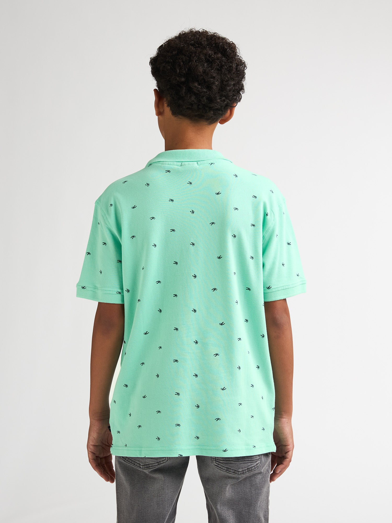 Petrol Industries Boys Polo Short Sleeve Relaxed Fit Green Aqua