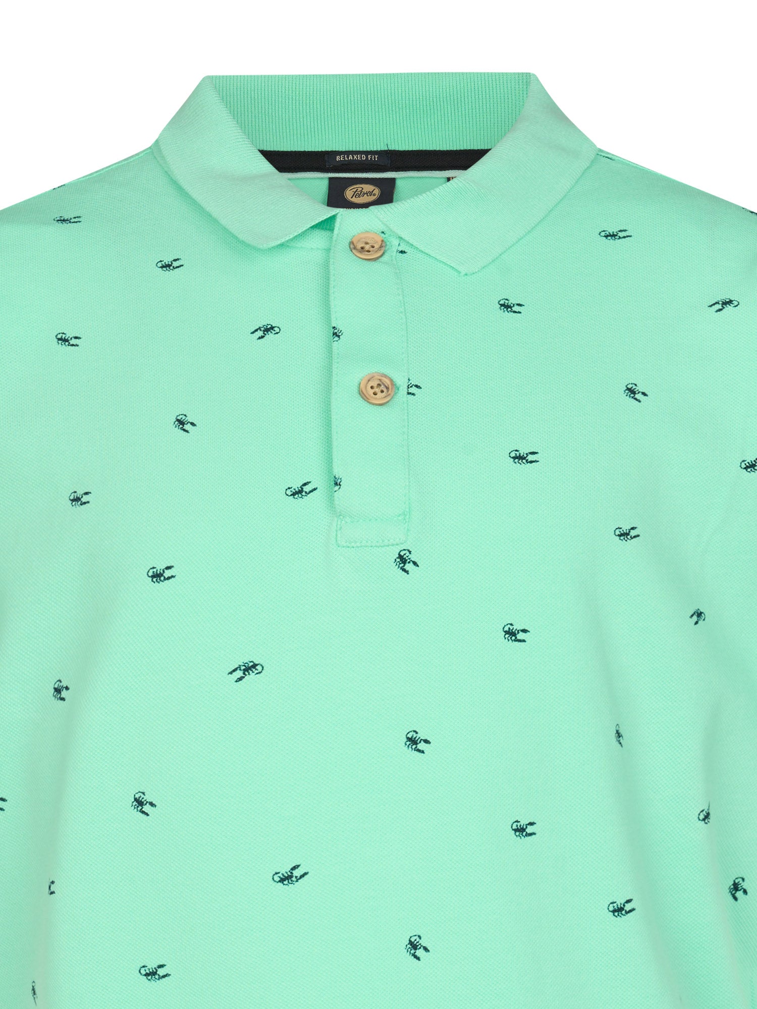 Petrol Industries Boys Polo Short Sleeve Relaxed Fit Green Aqua