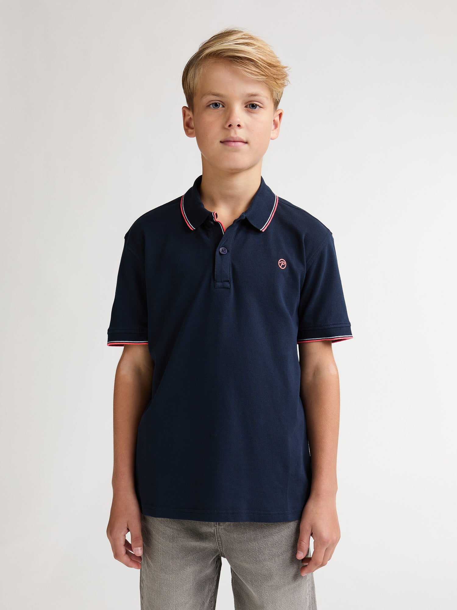 Petrol Industries Boys Polo Short Sleeve Relaxed Fit Navy Blue
