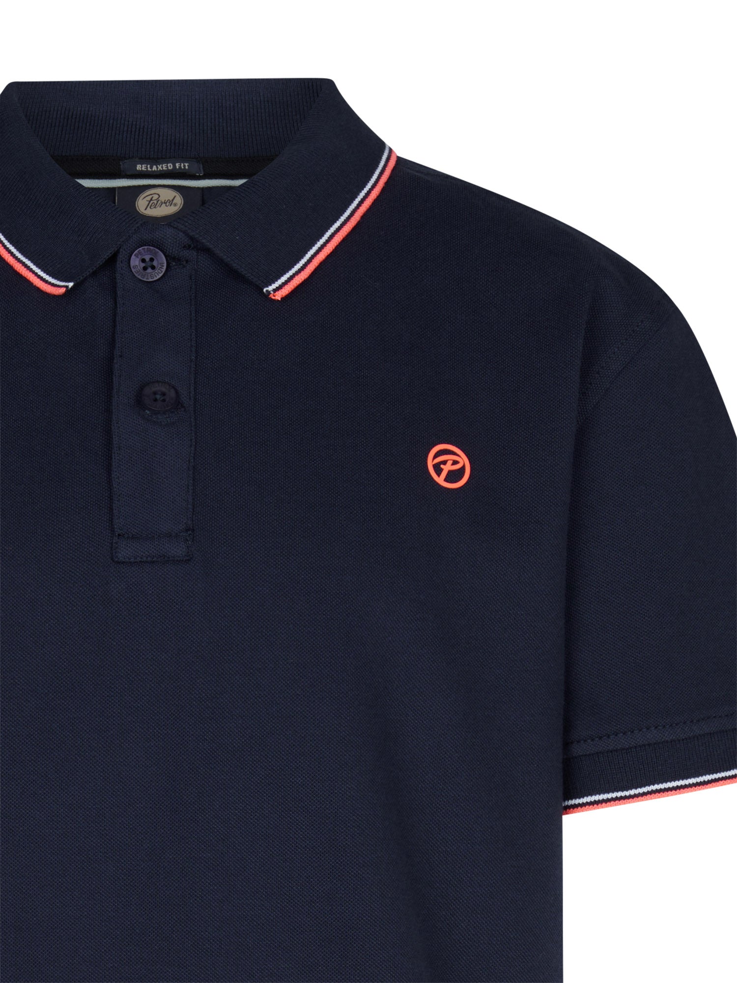 Petrol Industries Boys Polo Short Sleeve Relaxed Fit Navy Blue