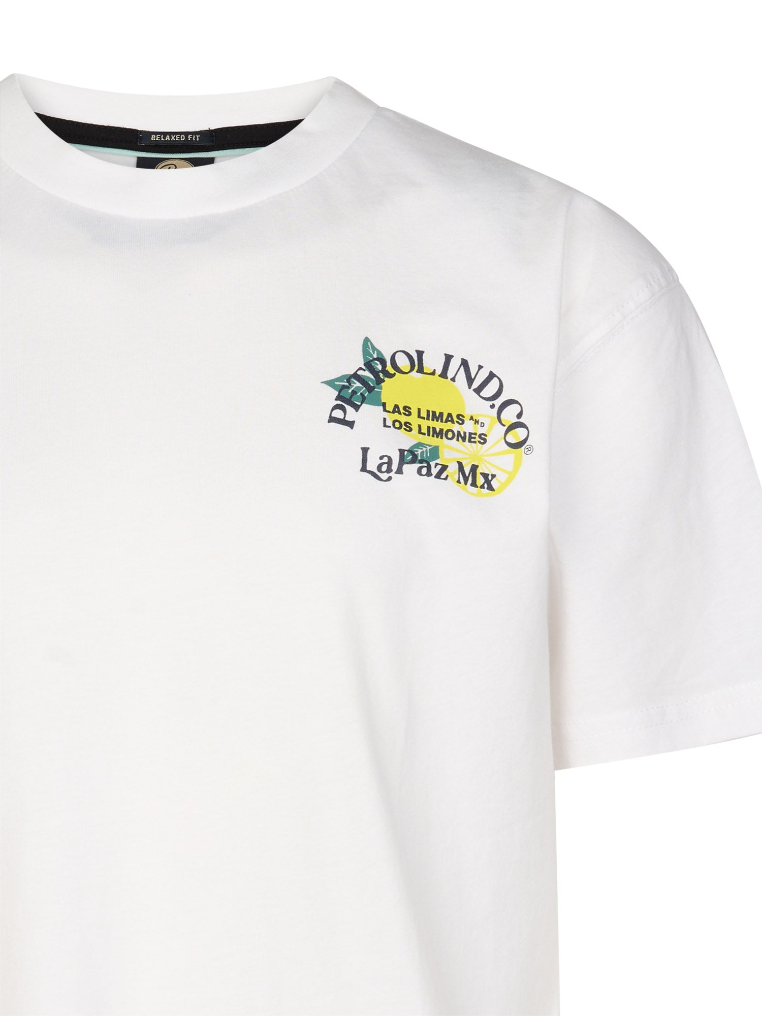 Petrol Industries Boys T-Shirt Short Sleeve Classic Print Relaxed Fit Bright White