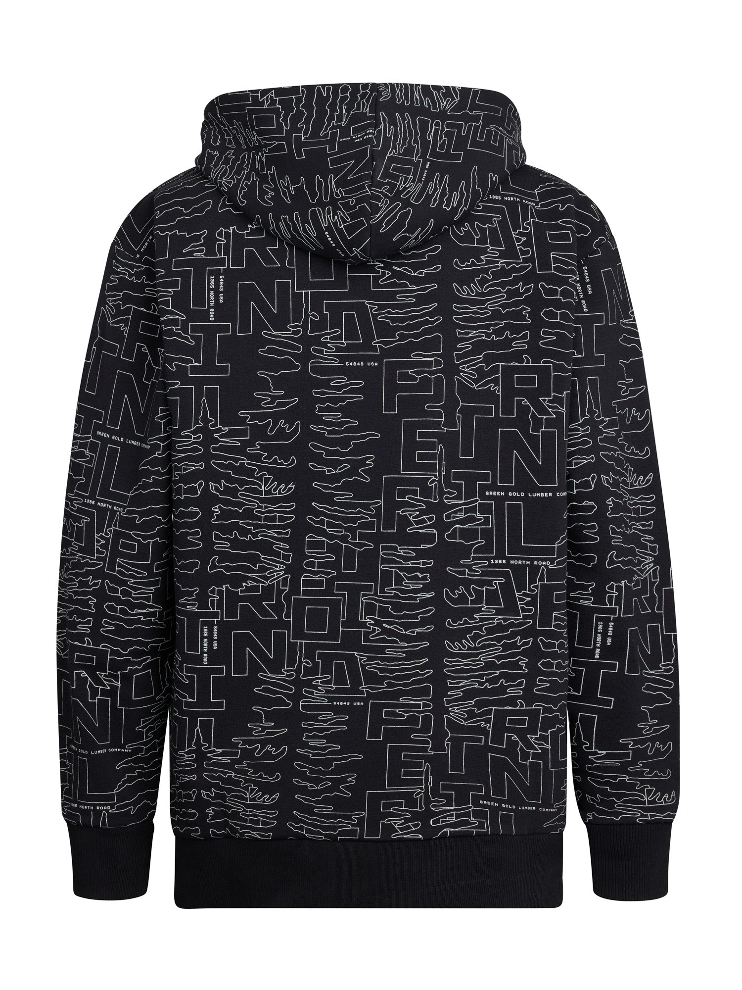 Stylish all-over print hoodie for boys from Petrol Industries