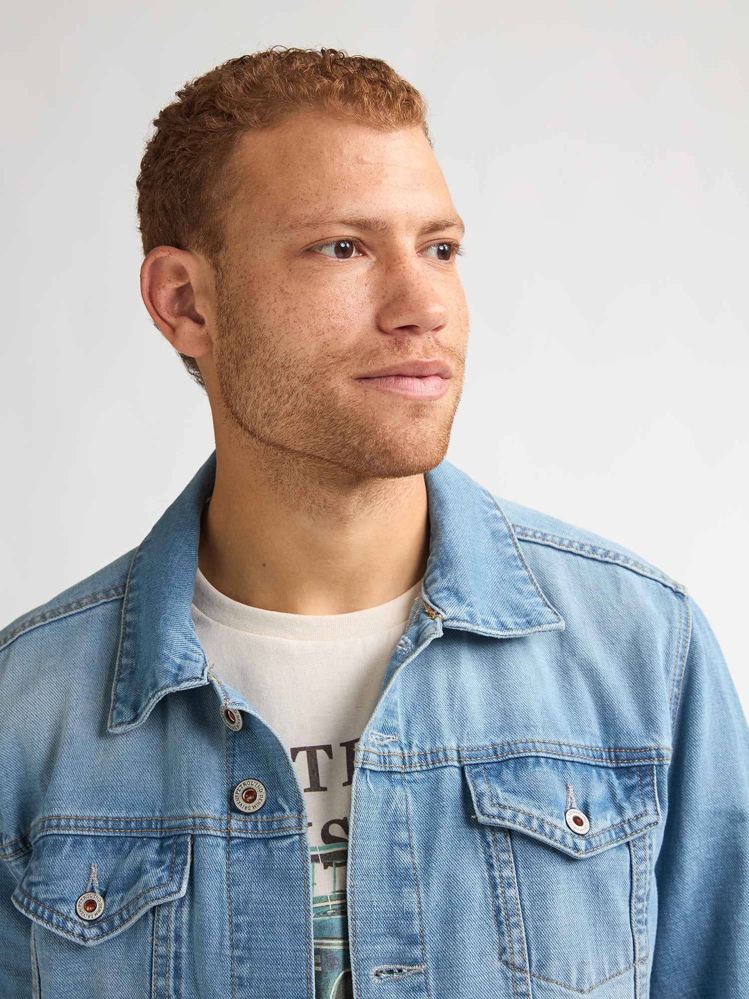 Petrol Industries Men Jacket Denim Trucker Fit Summertime