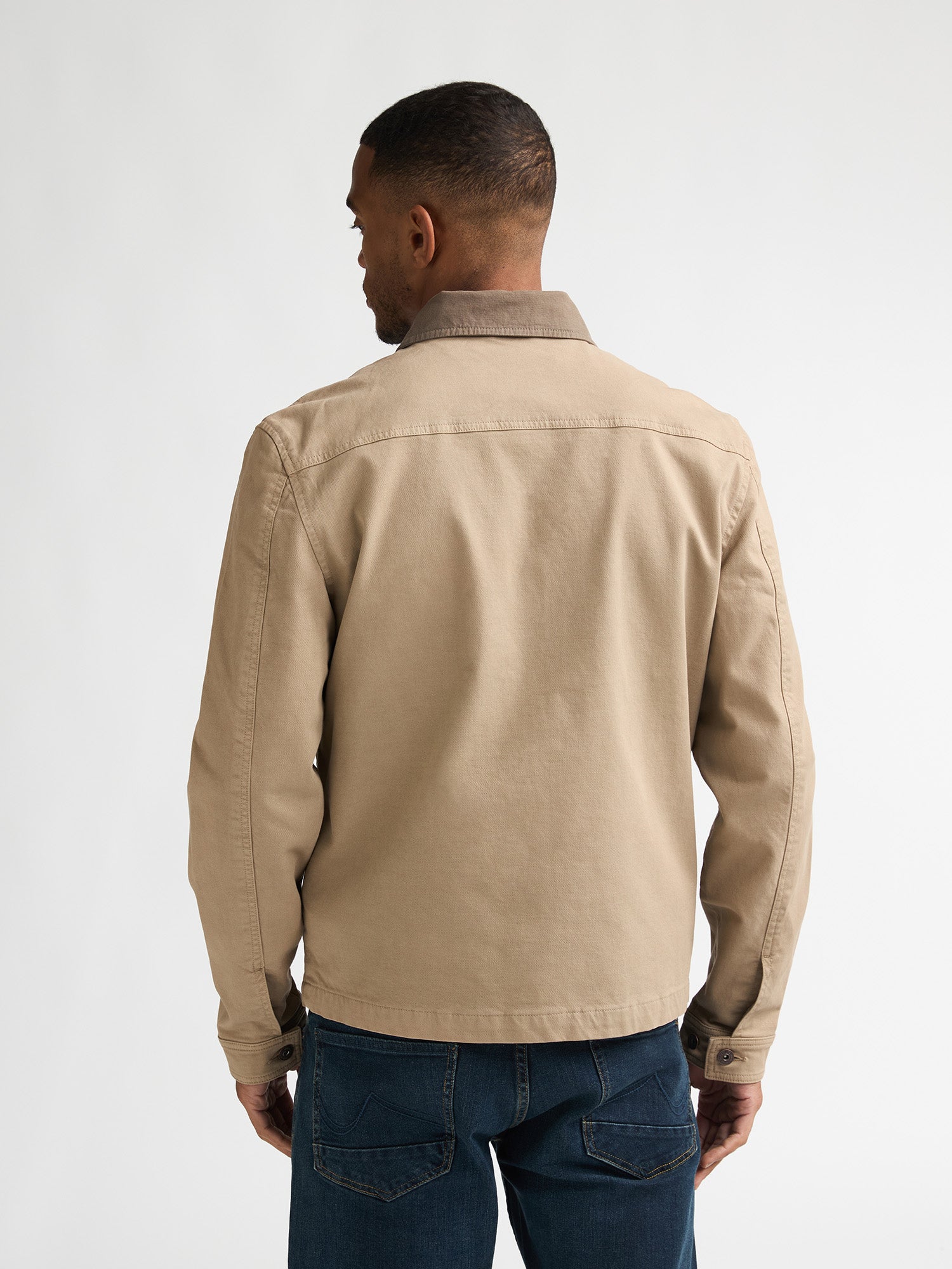 Petrol Industries Men Jacket Twill Regular Fit Light Tan