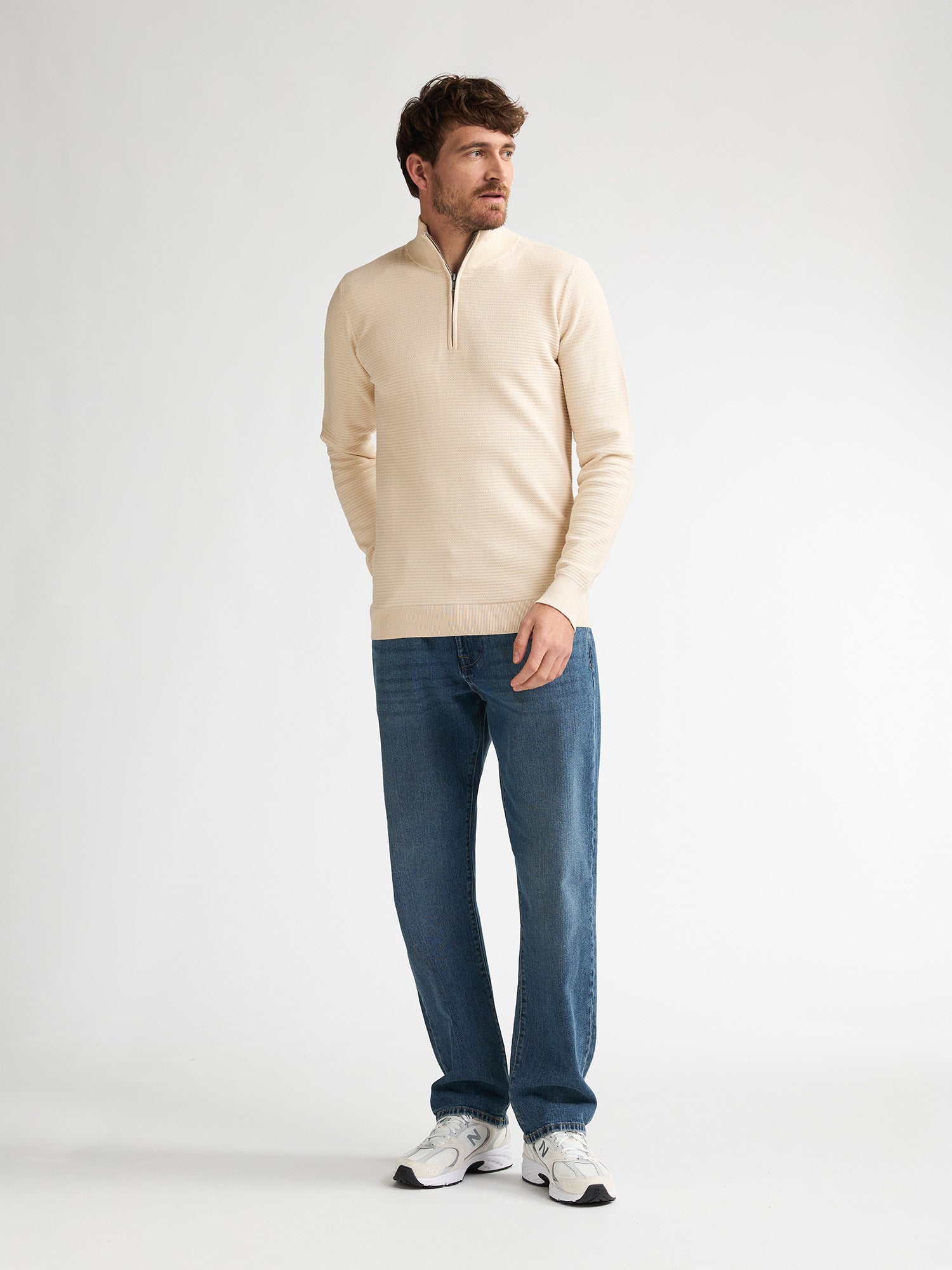 Petrol Industries Men Knitwear Collar Regular Fit Seashell
