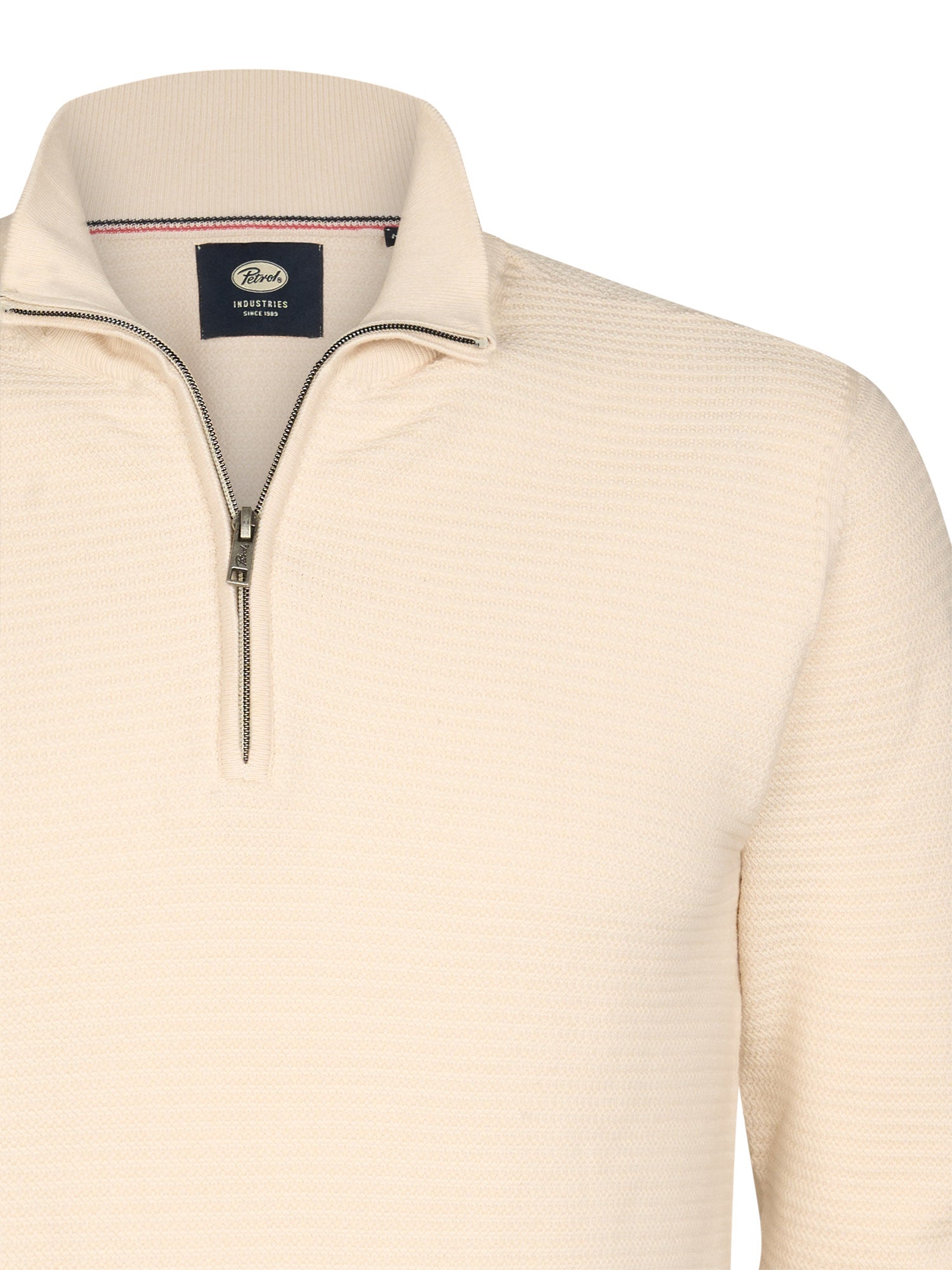 Petrol Industries Men Knitwear Collar Regular Fit Seashell