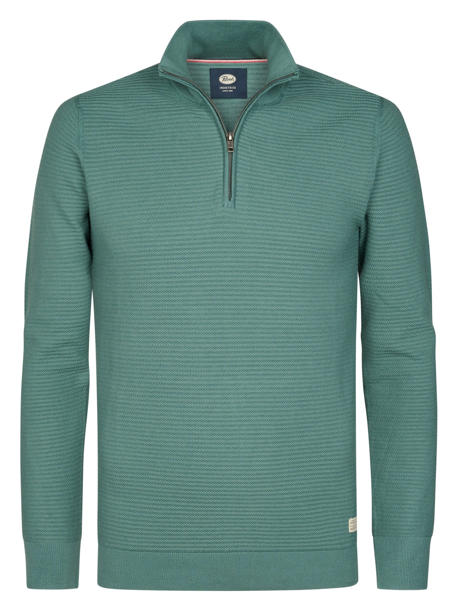 Petrol Industries Men Knitwear Collar Regular Fit Oil Green