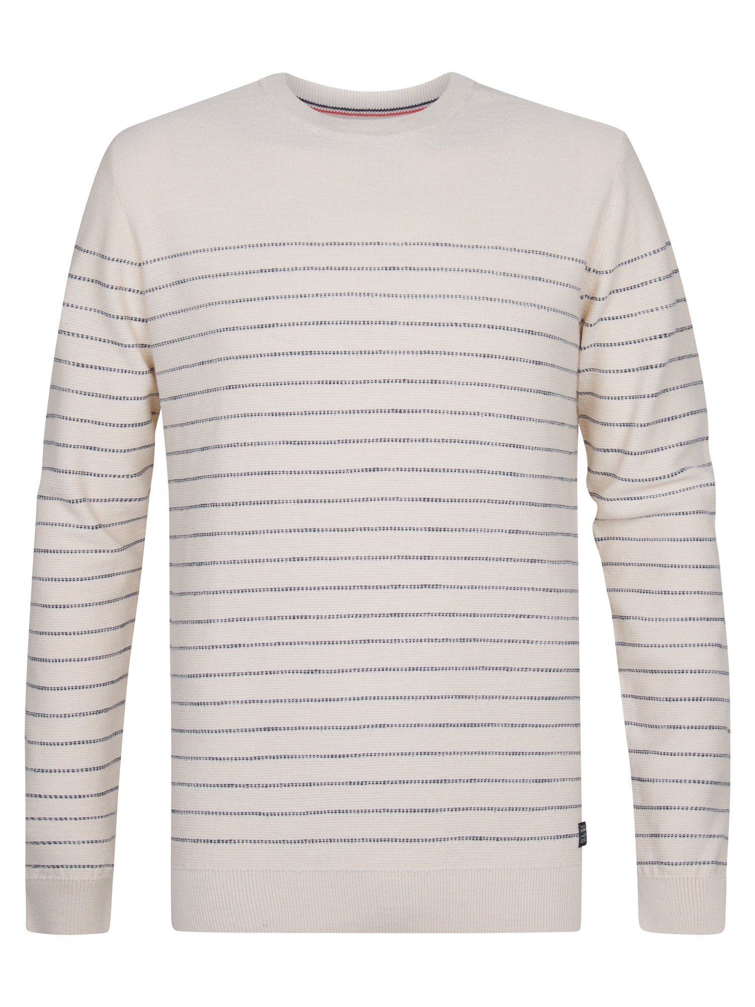 Petrol Industries Men Knitwear Round Neck Basic Regular Fit Seashell