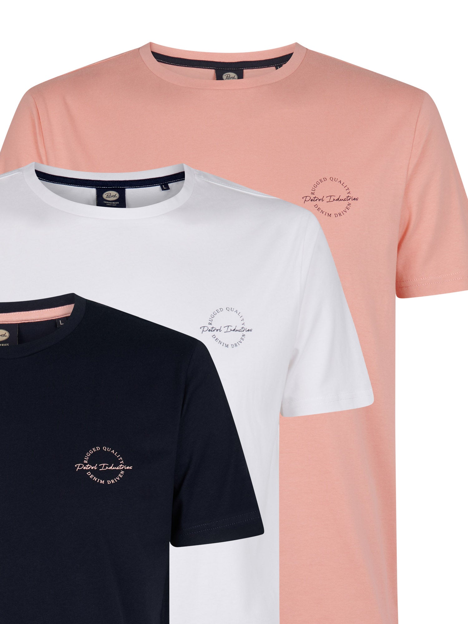Petrol Industries Men T-Shirt Short Sleeve Regular Fit Diverse