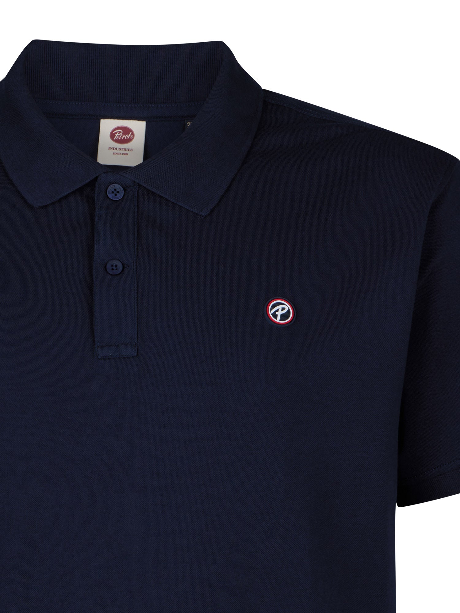 Petrol Industries Men Polo Short Sleeve Regular Plus Fit Navy Blue