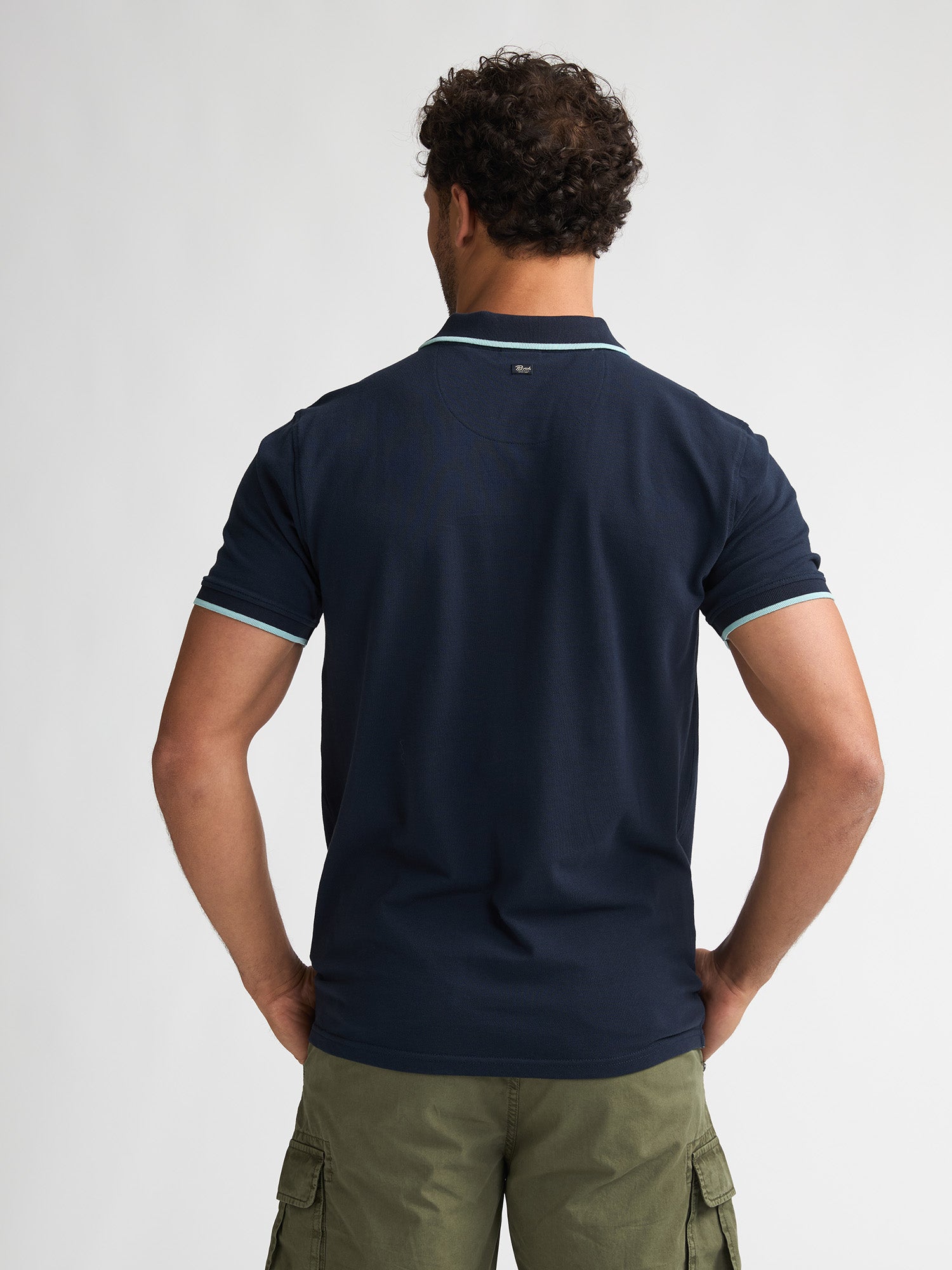 Petrol Industries Men Polo Short Sleeve Regular Fit Navy Blue
