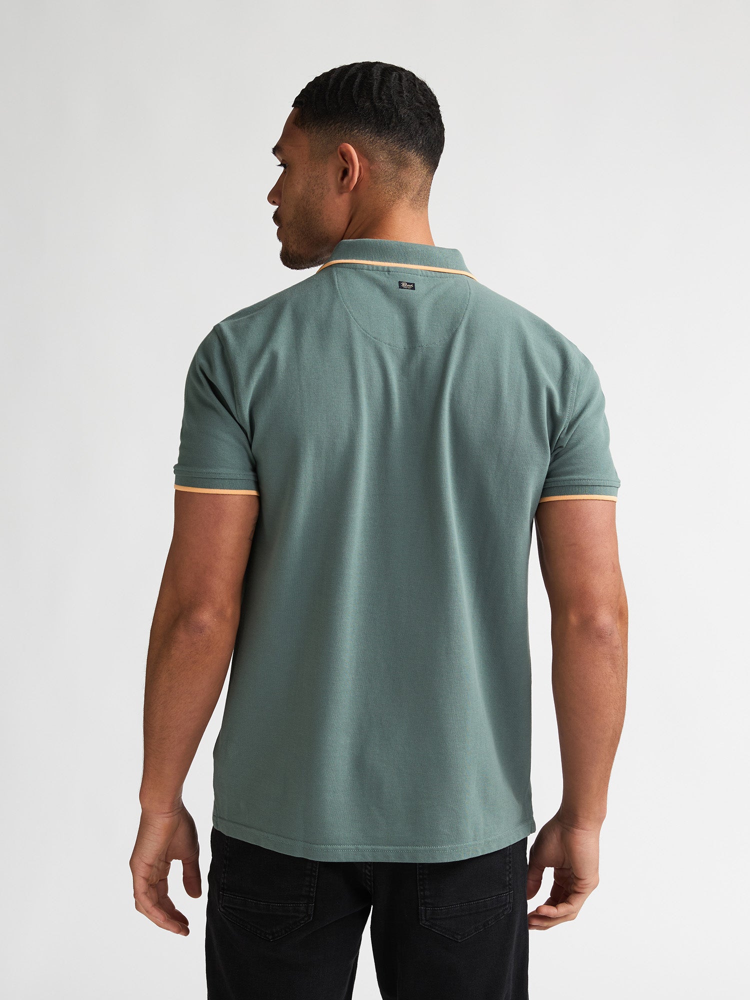 Petrol Industries Men Polo Short Sleeve Regular Fit Oil Green