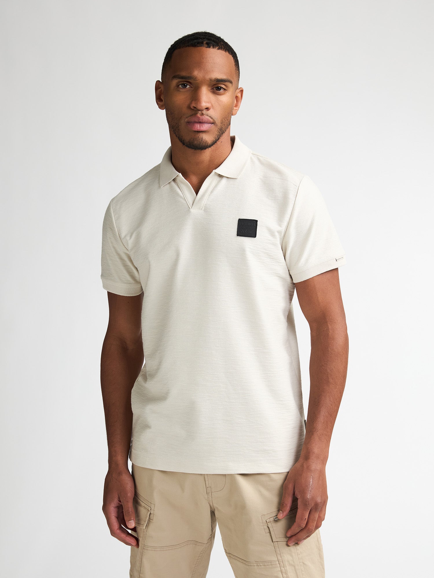 Petrol Industries Men Polo Short Sleeve Regular Fit Seashell
