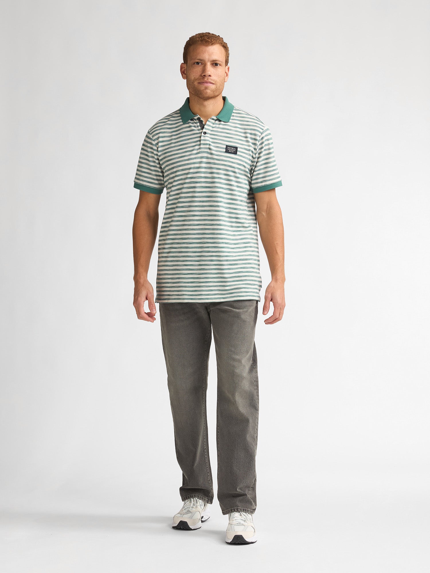 Petrol Industries Men Polo Short Sleeve Regular Fit Oil Green