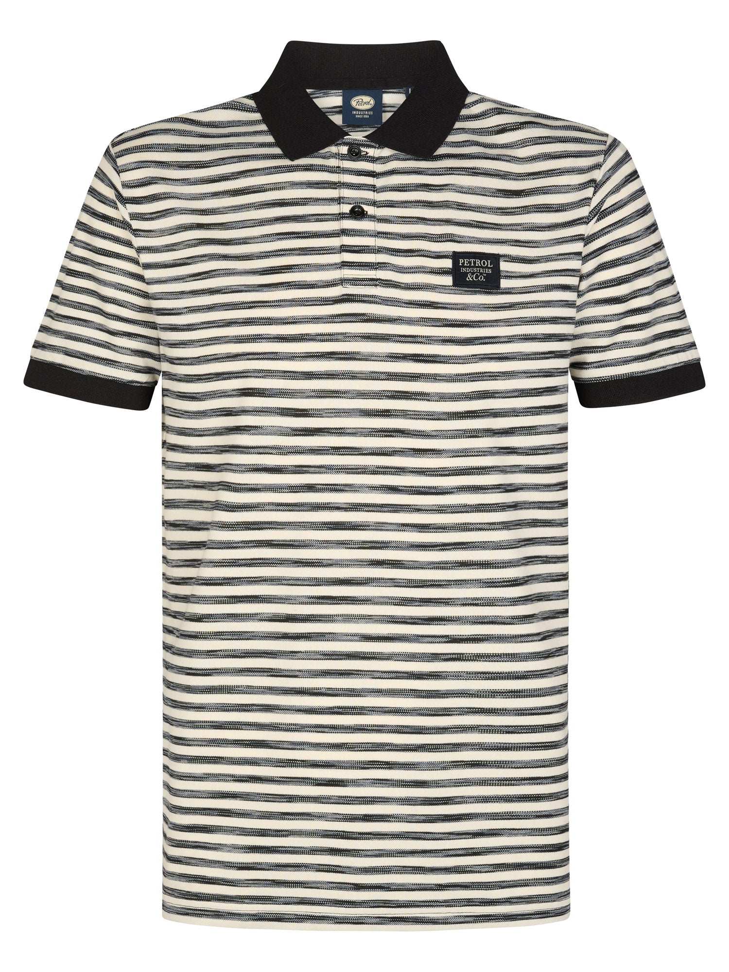 Petrol Industries Men Polo Short Sleeve Regular Fit Black