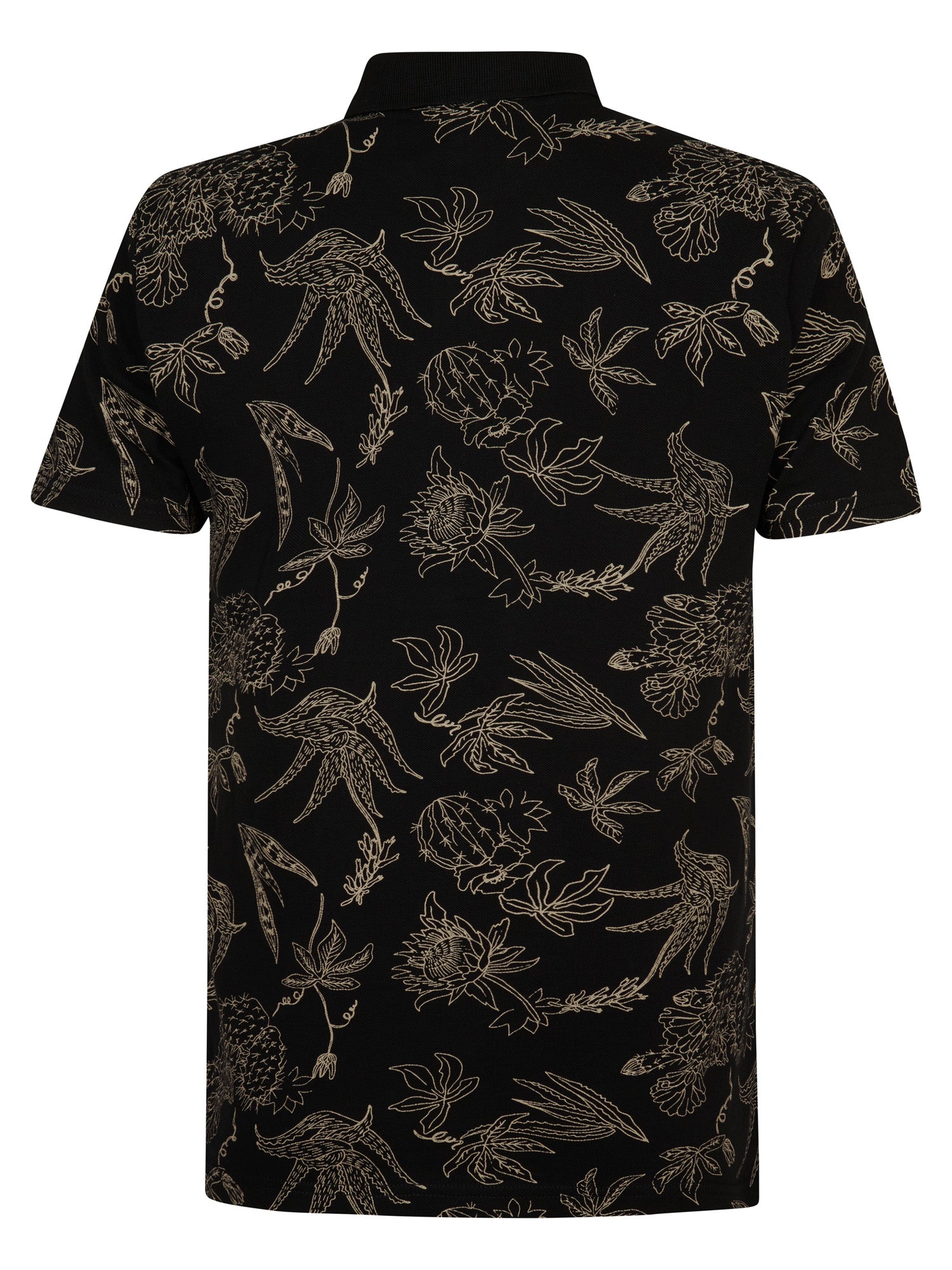 Petrol Industries Men Polo Short Sleeve Regular Fit Black