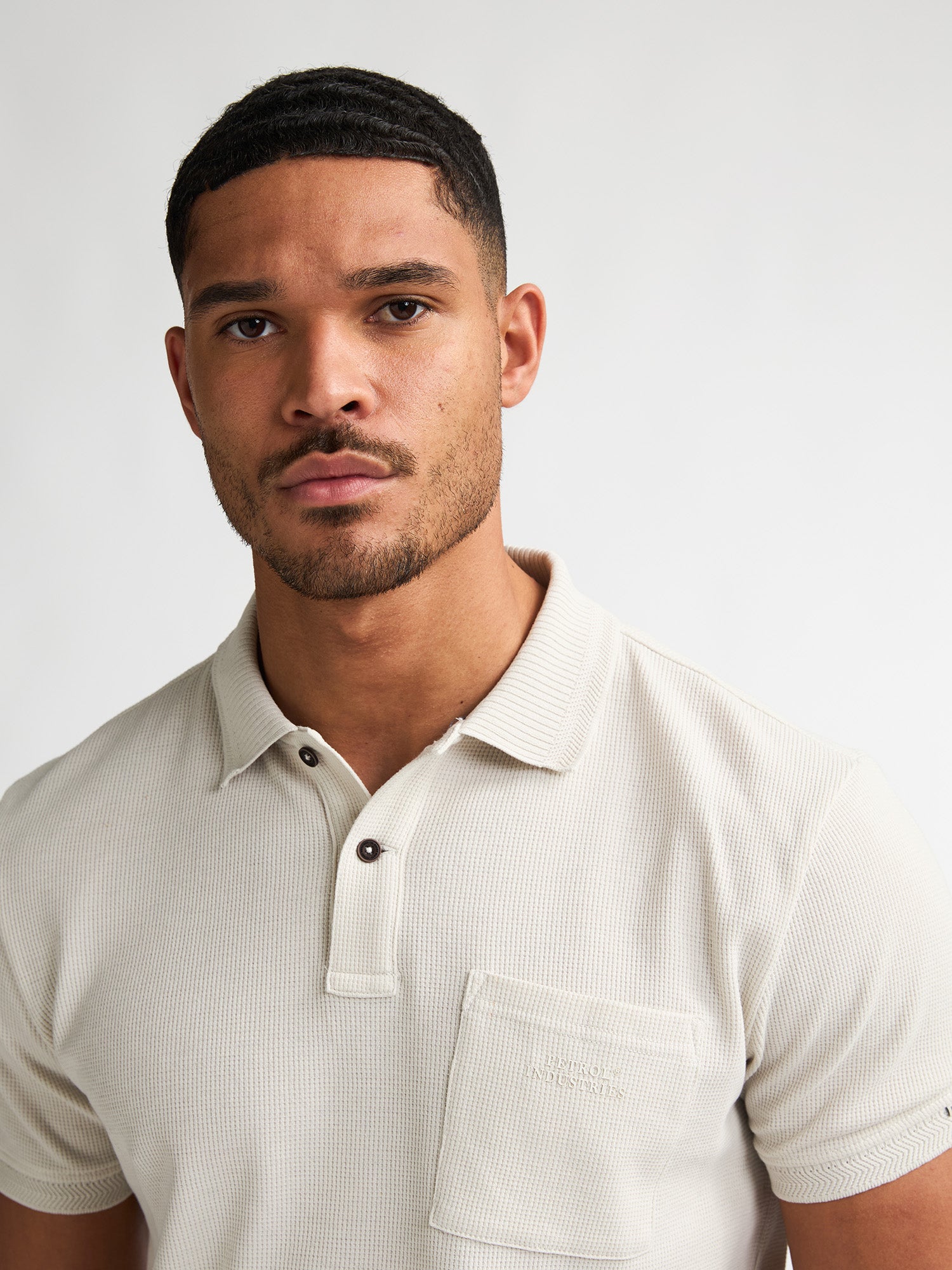 Petrol Industries Men Polo Short Sleeve Regular Fit Seashell