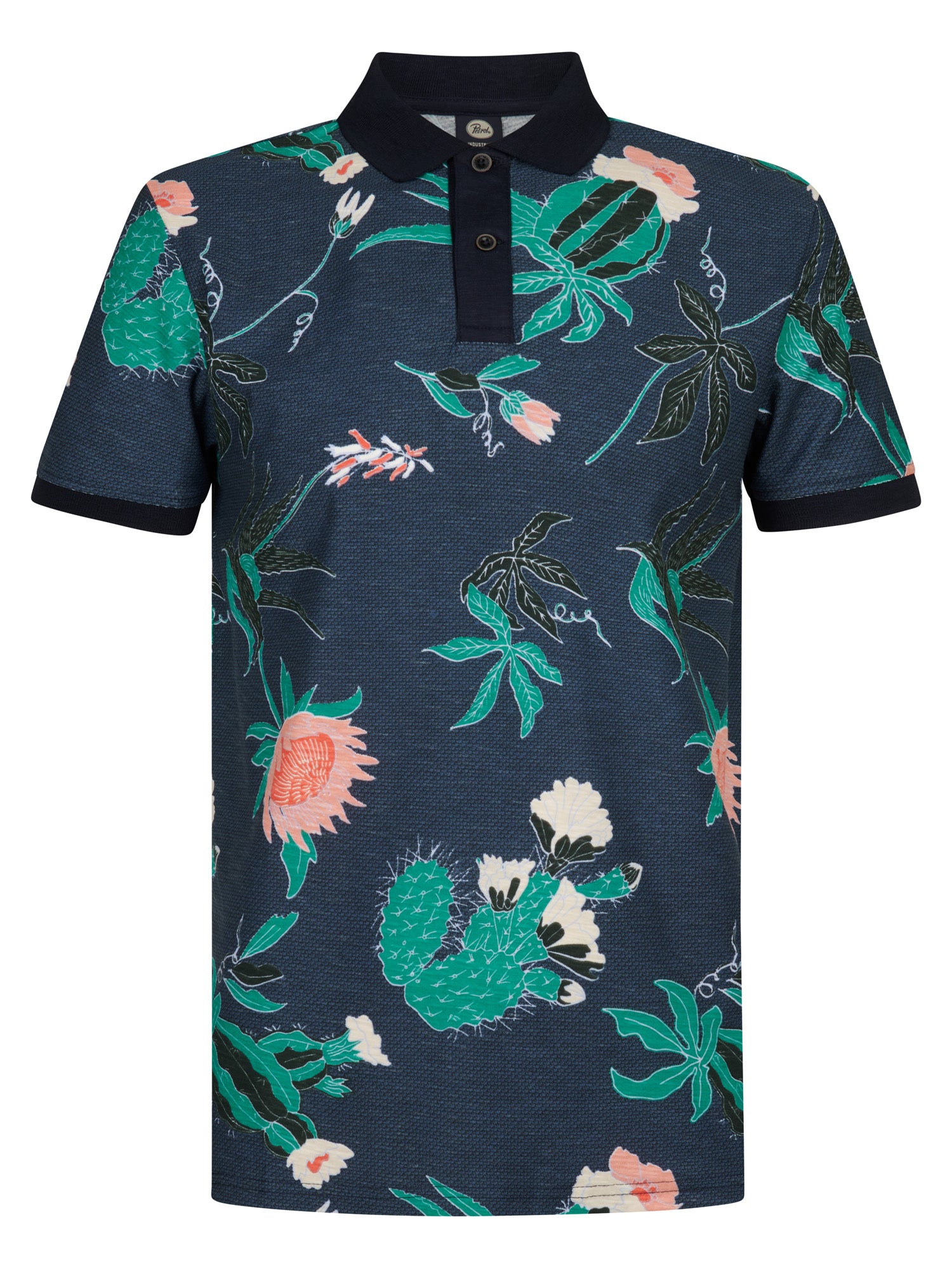 Petrol Industries Men Polo Short Sleeve Regular Fit Navy Blue