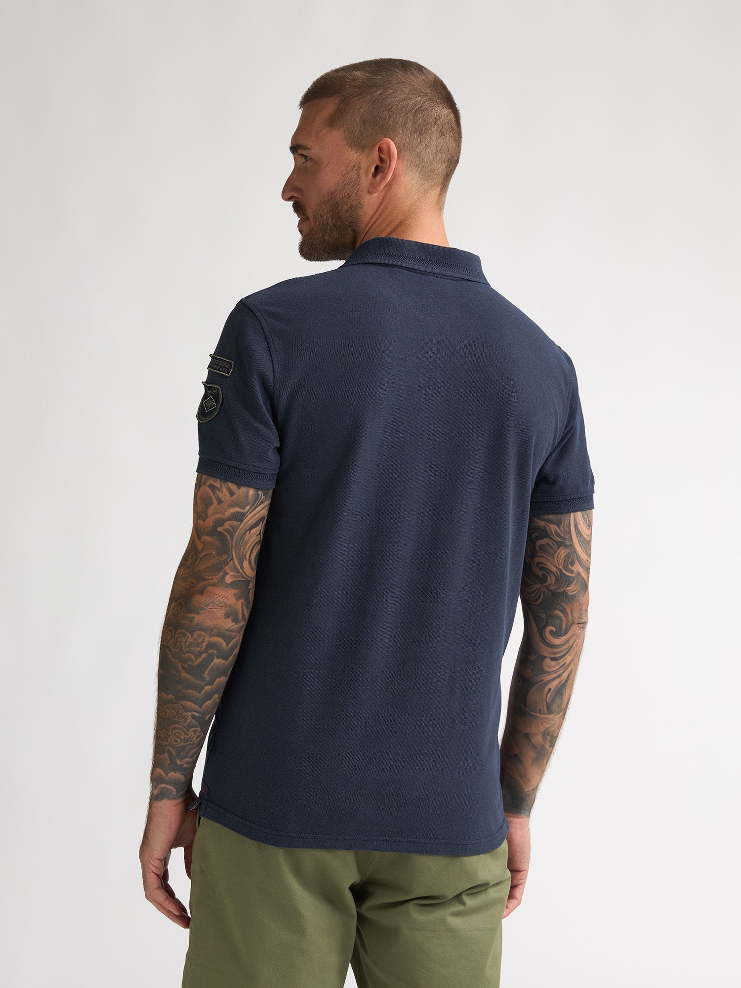 Petrol Industries Men Polo Short Sleeve Regular Fit Navy Blue