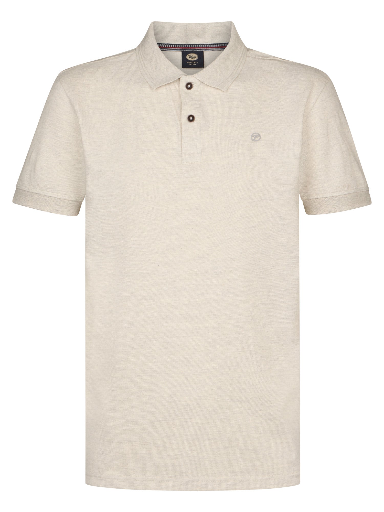 Petrol Industries Men Polo Short Sleeve Regular Fit Antique White Melee