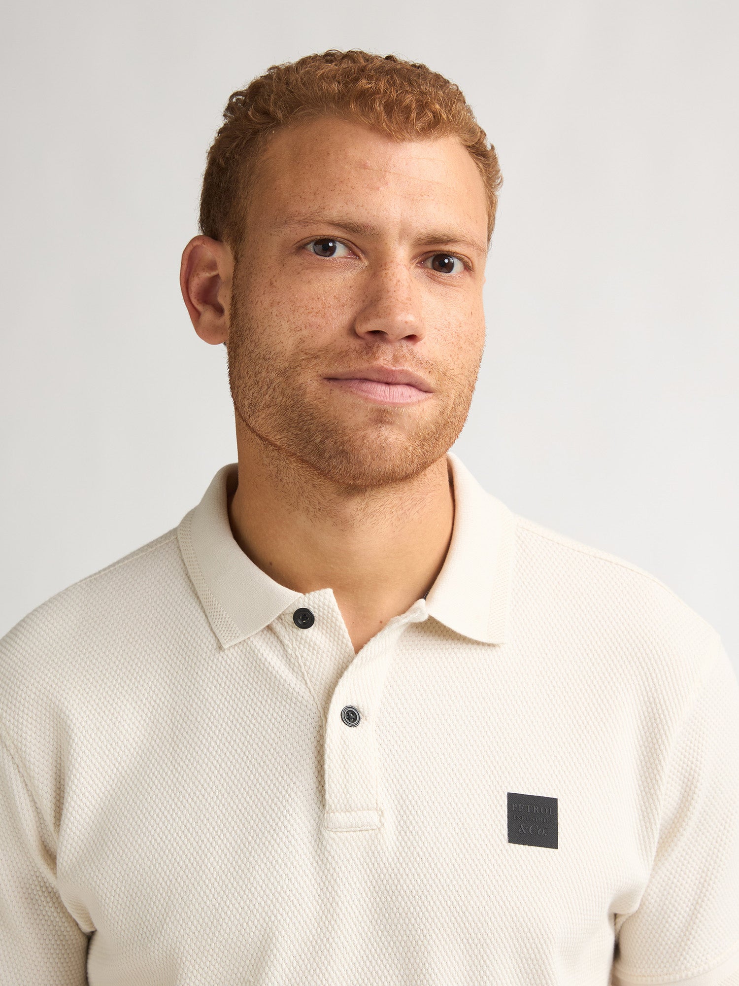 Petrol Industries Men Polo Short Sleeve Regular Fit Seashell