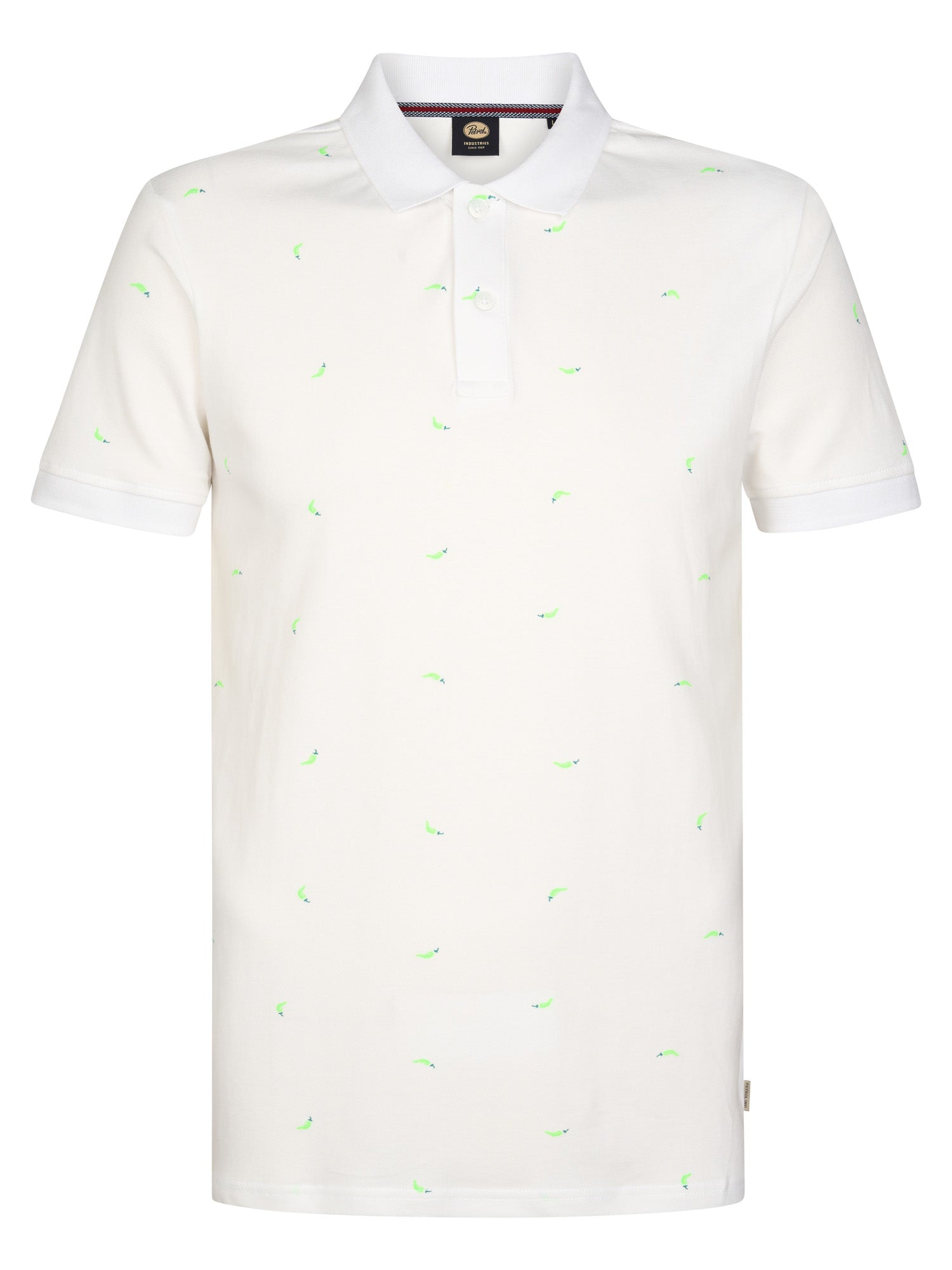 Petrol Industries Men Polo Short Sleeve Regular Fit Bright White