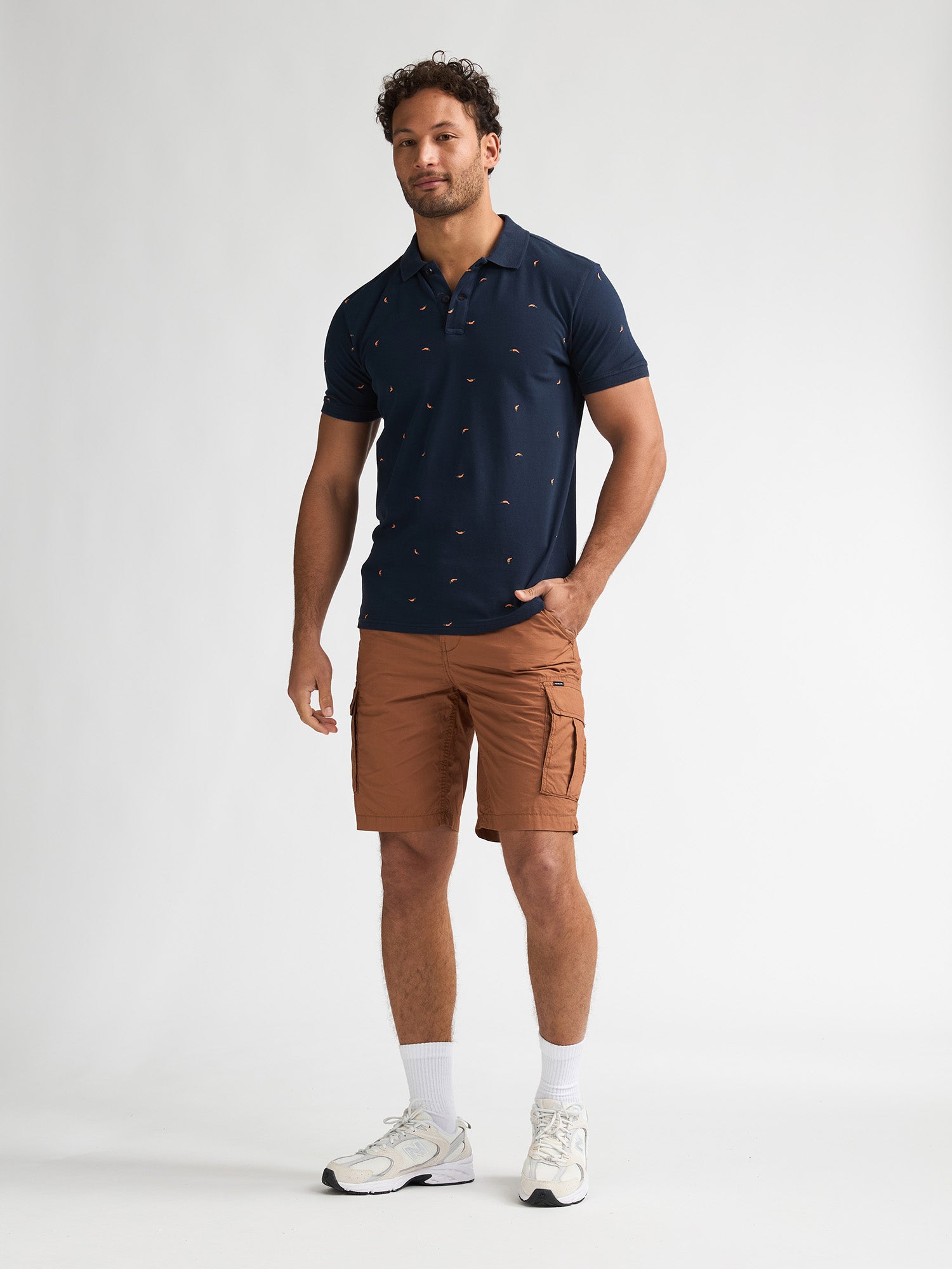 Petrol Industries Men Polo Short Sleeve Regular Fit Navy Blue