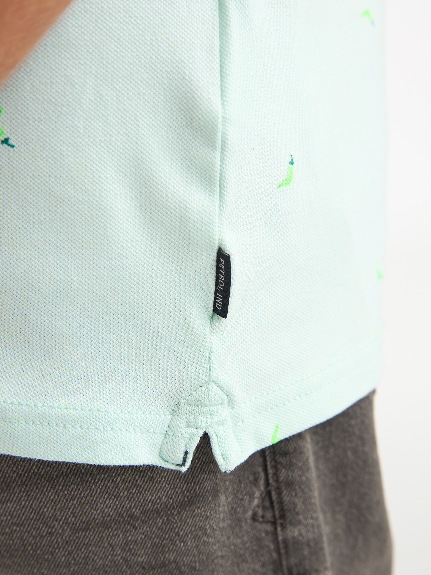 Petrol Industries Men Polo Short Sleeve Regular Fit Cool Mint