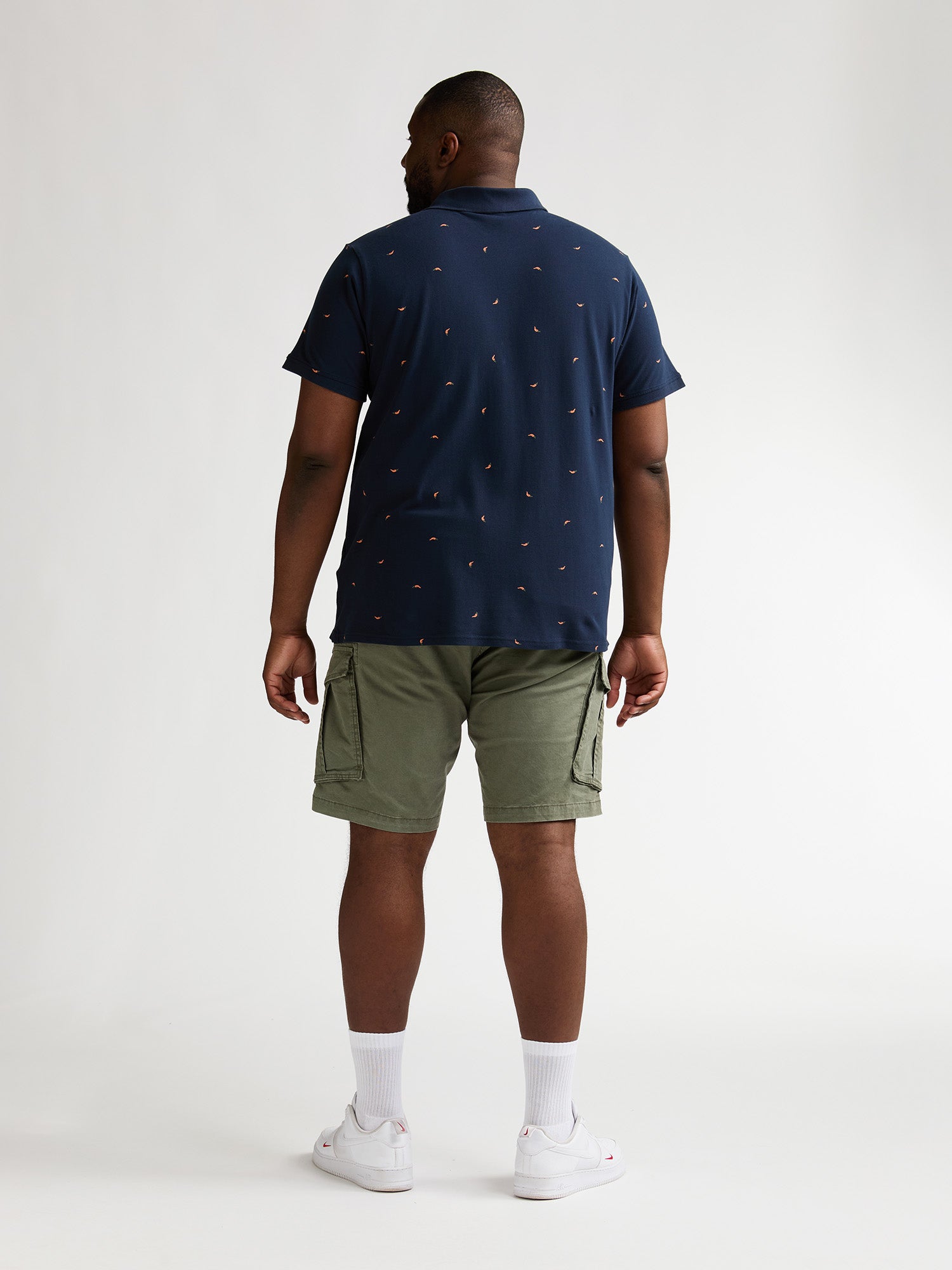 Petrol Industries Men Polo Short Sleeve Regular Plus Fit Navy Blue