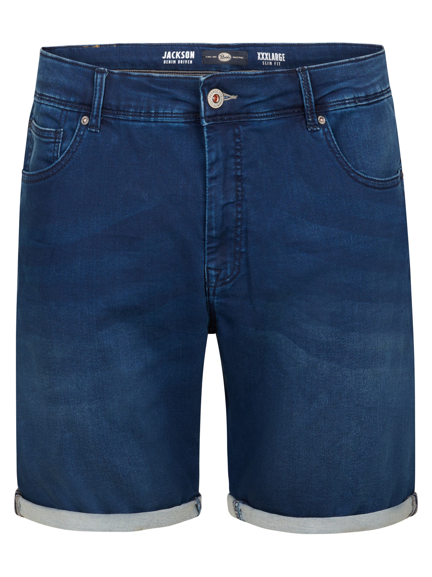 Petrol Industries Men JACKSON - Men Denim Jogg Short Regular Plus Fit Dark Stone