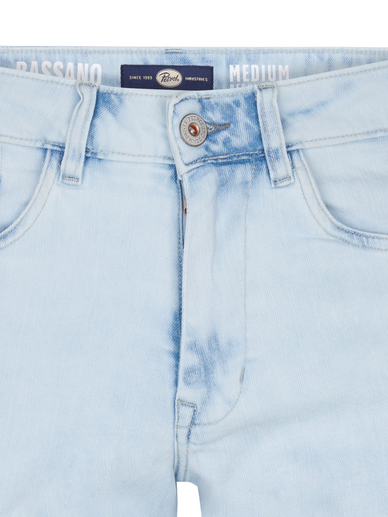 Petrol Industries Men BASSANO - Men Denim Short Regular Fit Regular Fit Light Stone