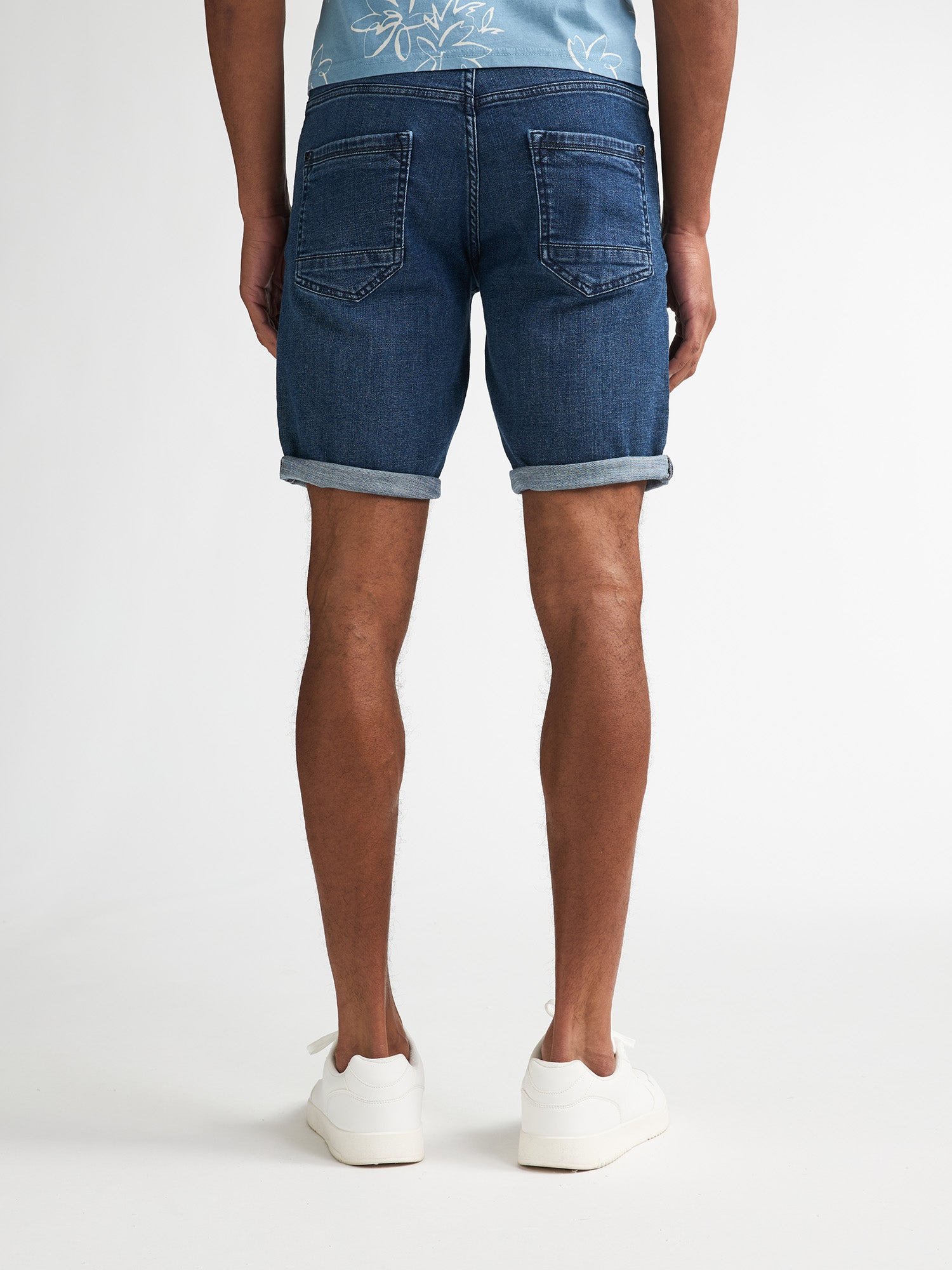 Petrol Industries Men BASSANO - Men Denim Short Regular Fit Regular Fit Dark Faded